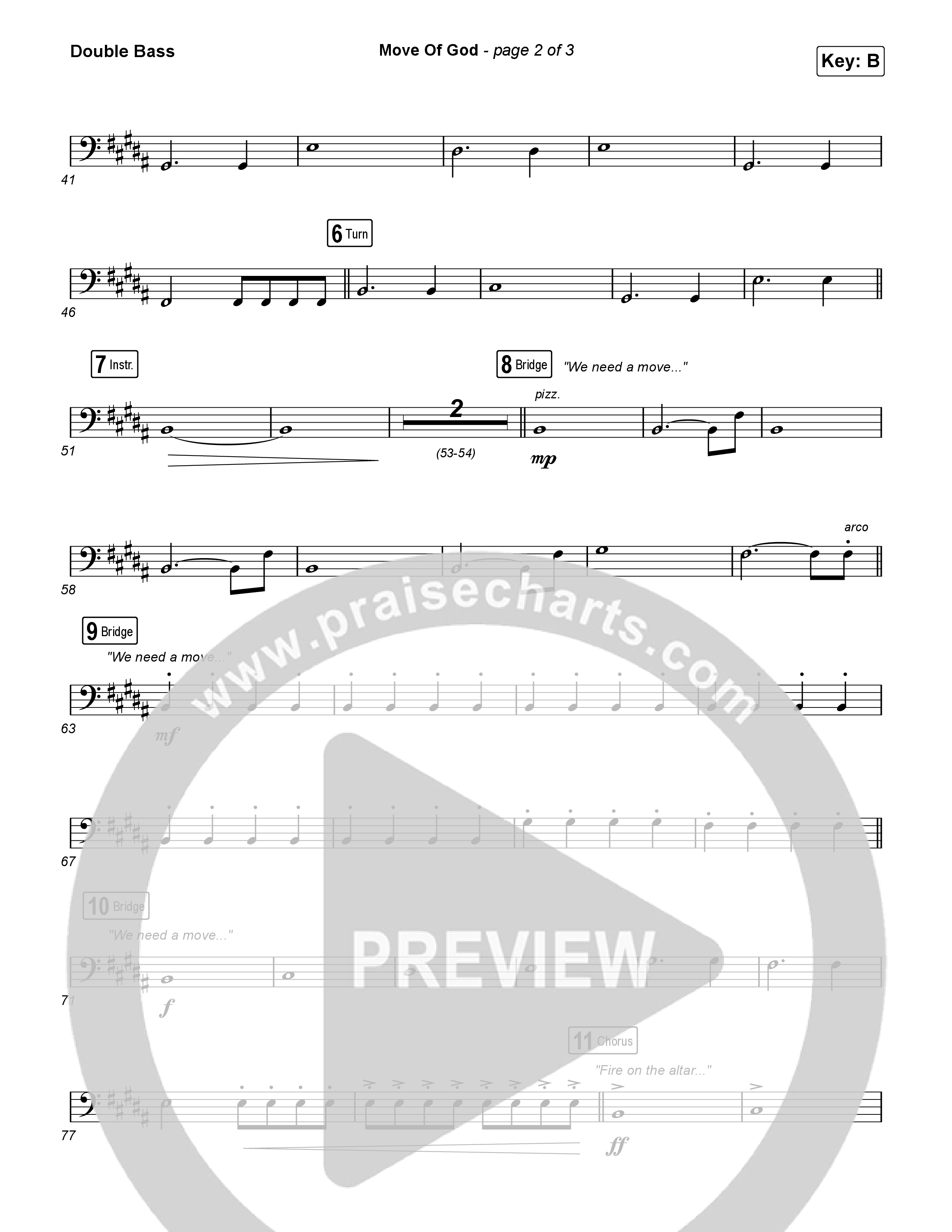 Move Of God (Live) String Bass (SEU Worship / David Ryan Cook)