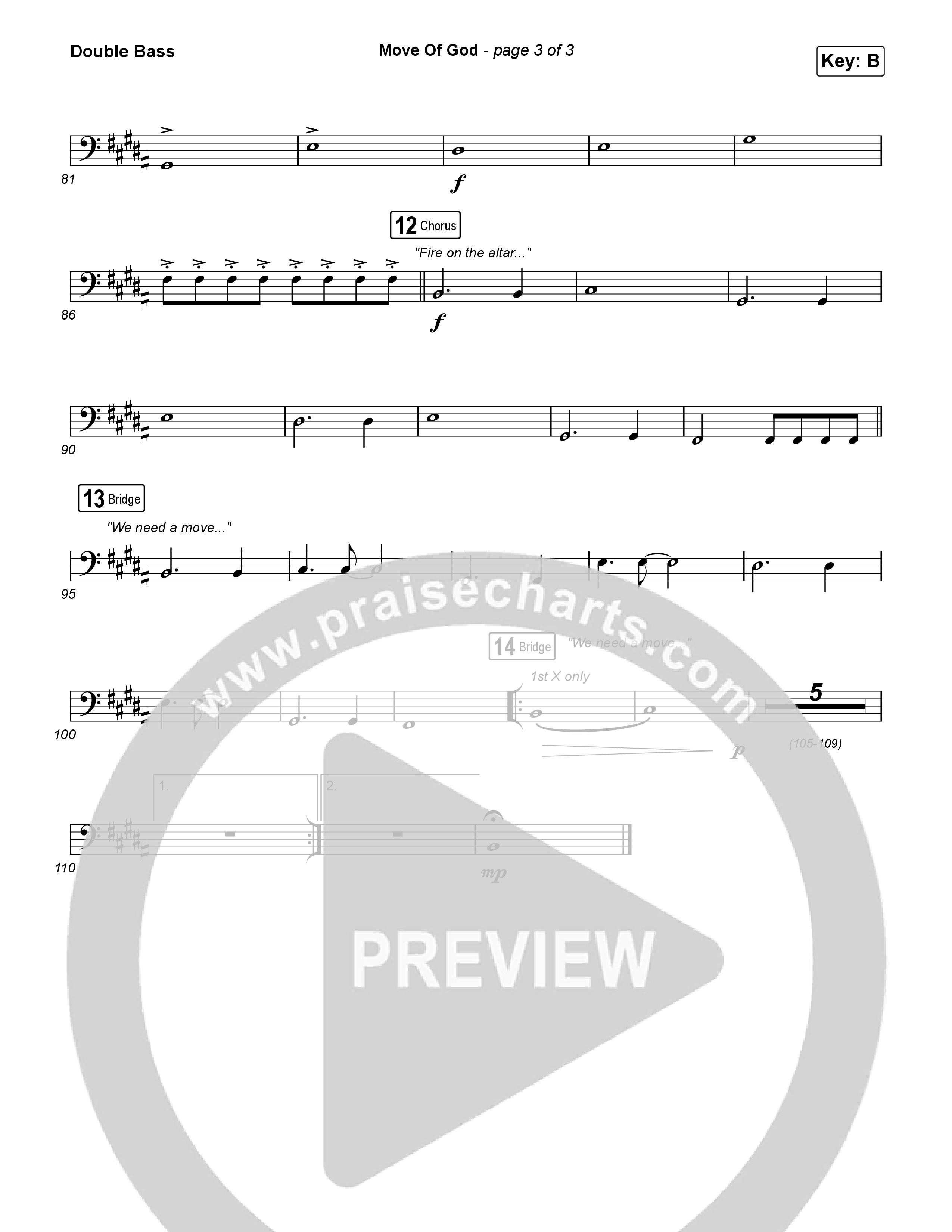 Move Of God (Live) String Bass (SEU Worship / David Ryan Cook)