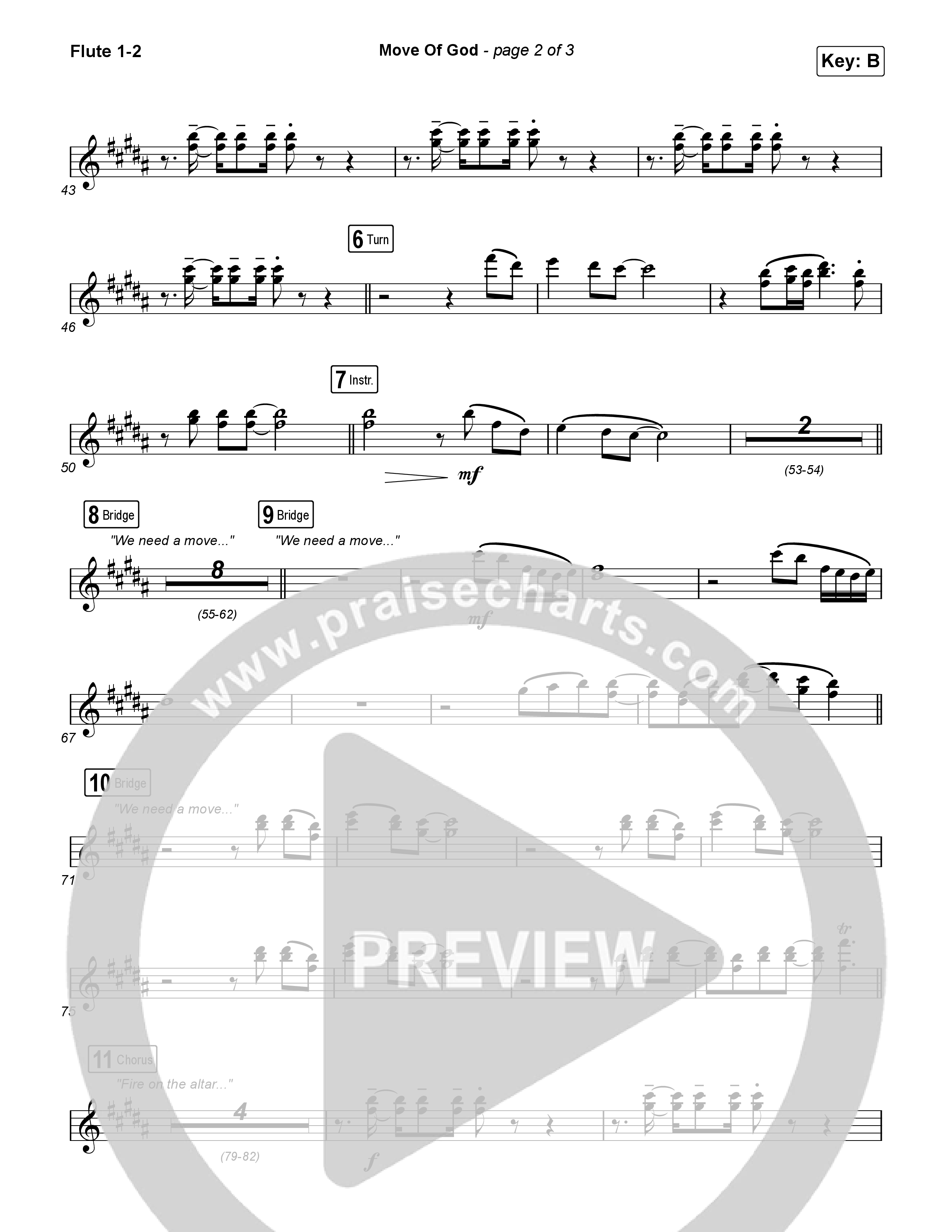 Move Of God (Live) Flute 1,2 (SEU Worship / David Ryan Cook)