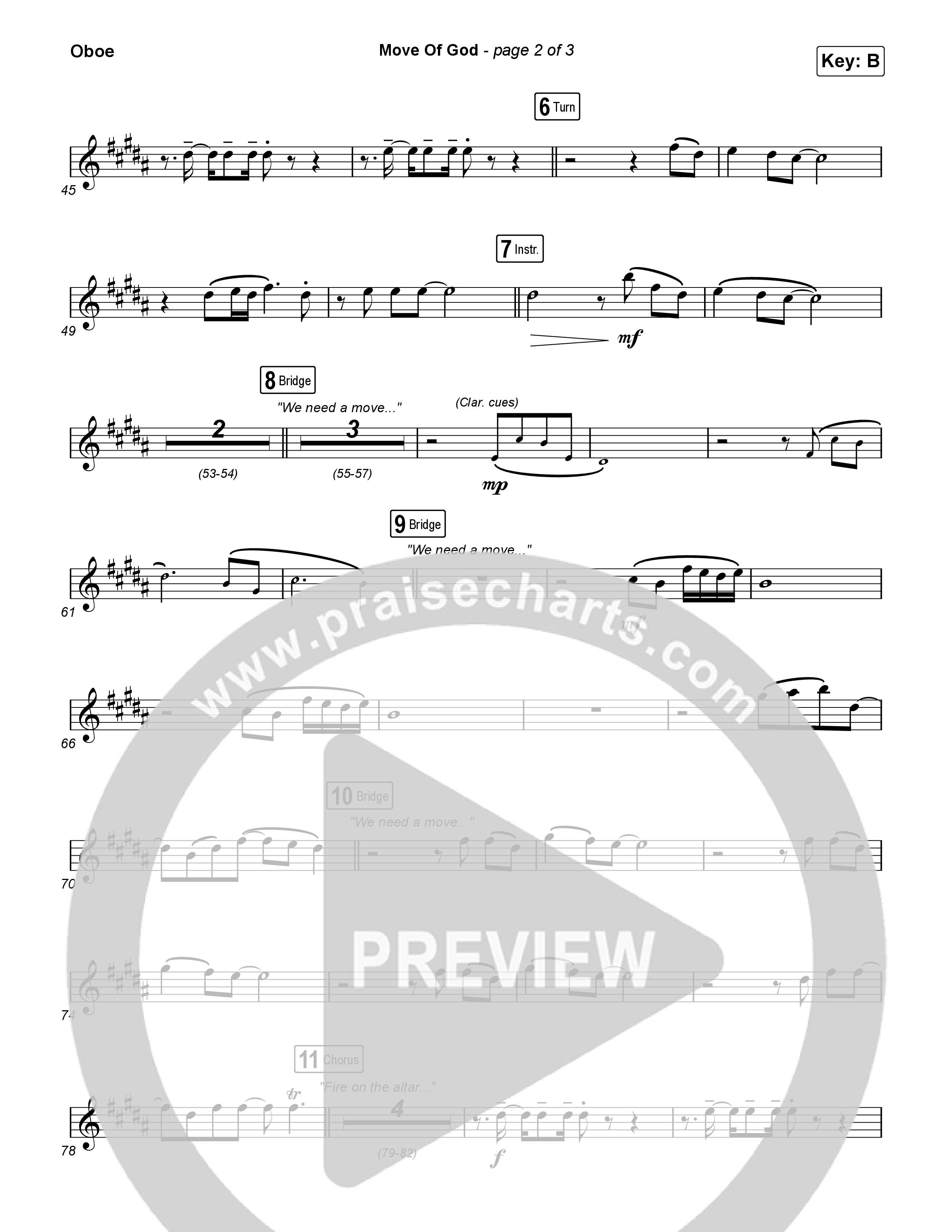 Move Of God (Live) Oboe (SEU Worship / David Ryan Cook)