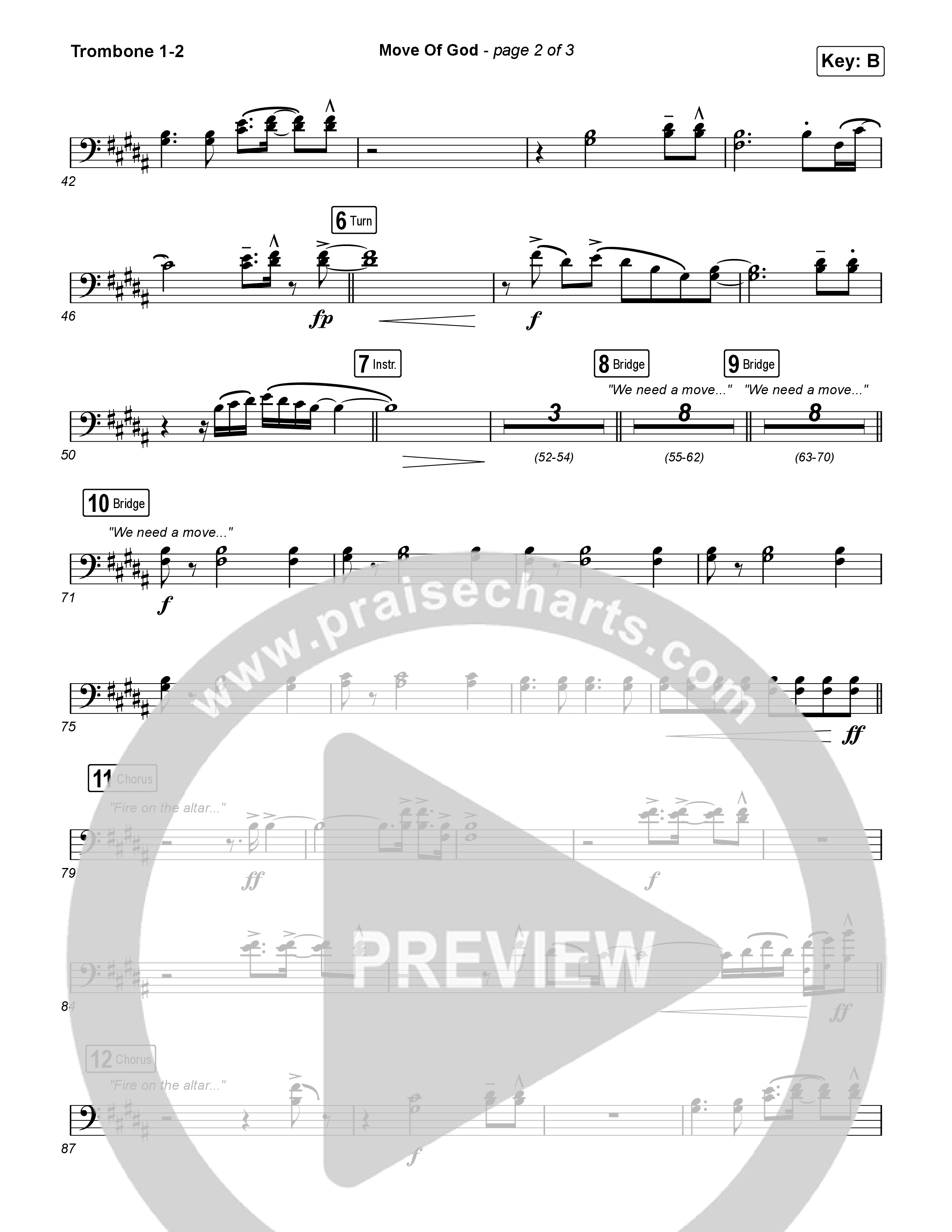 Move Of God (Live) Trombone 1/2 (SEU Worship / David Ryan Cook)