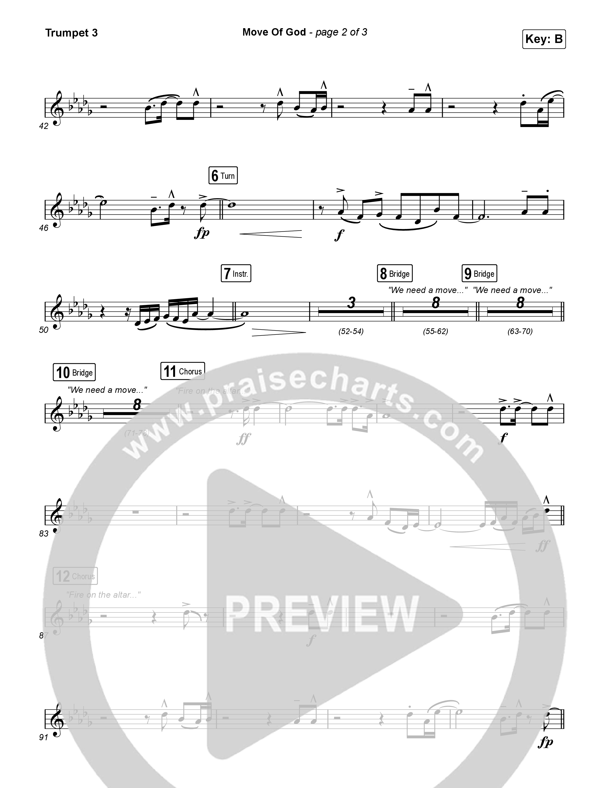 Move Of God (Live) Trumpet 3 (SEU Worship / David Ryan Cook)