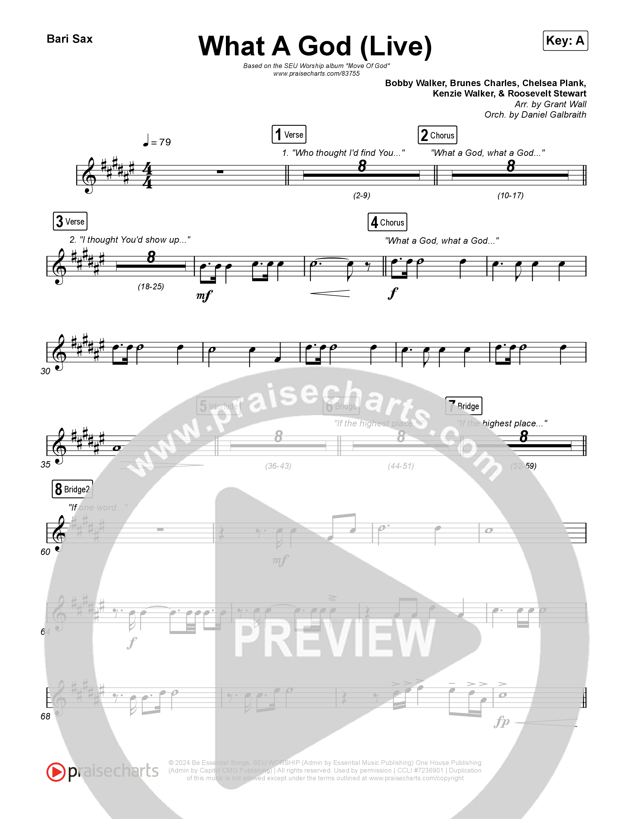 What A God (Live) Bari Sax (SEU Worship / One House / Chelsea Plank / Kenzie Walker / Roosevelt Stewart)