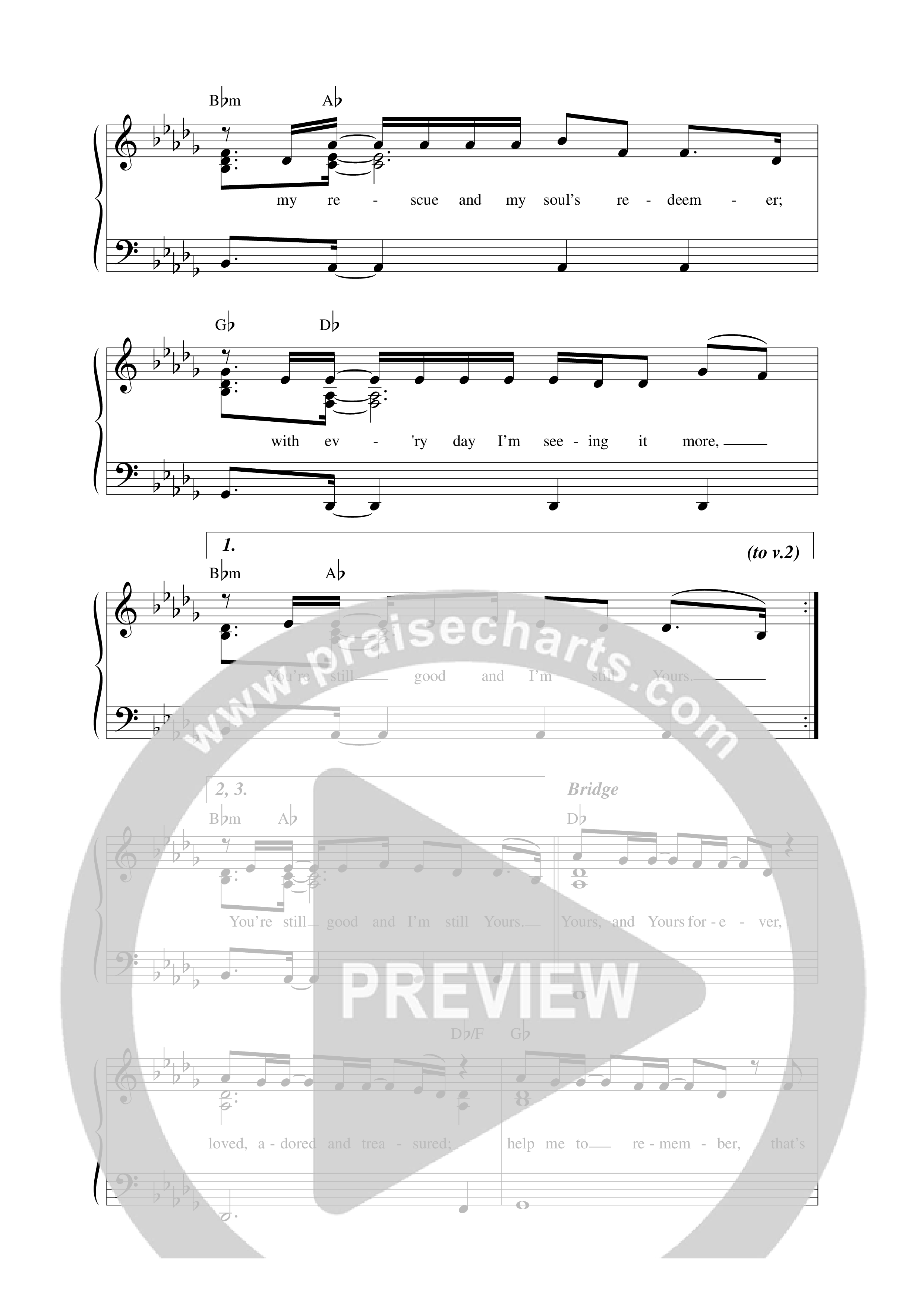 Still Yours Lead Sheet Melody (Sarah Kroger)