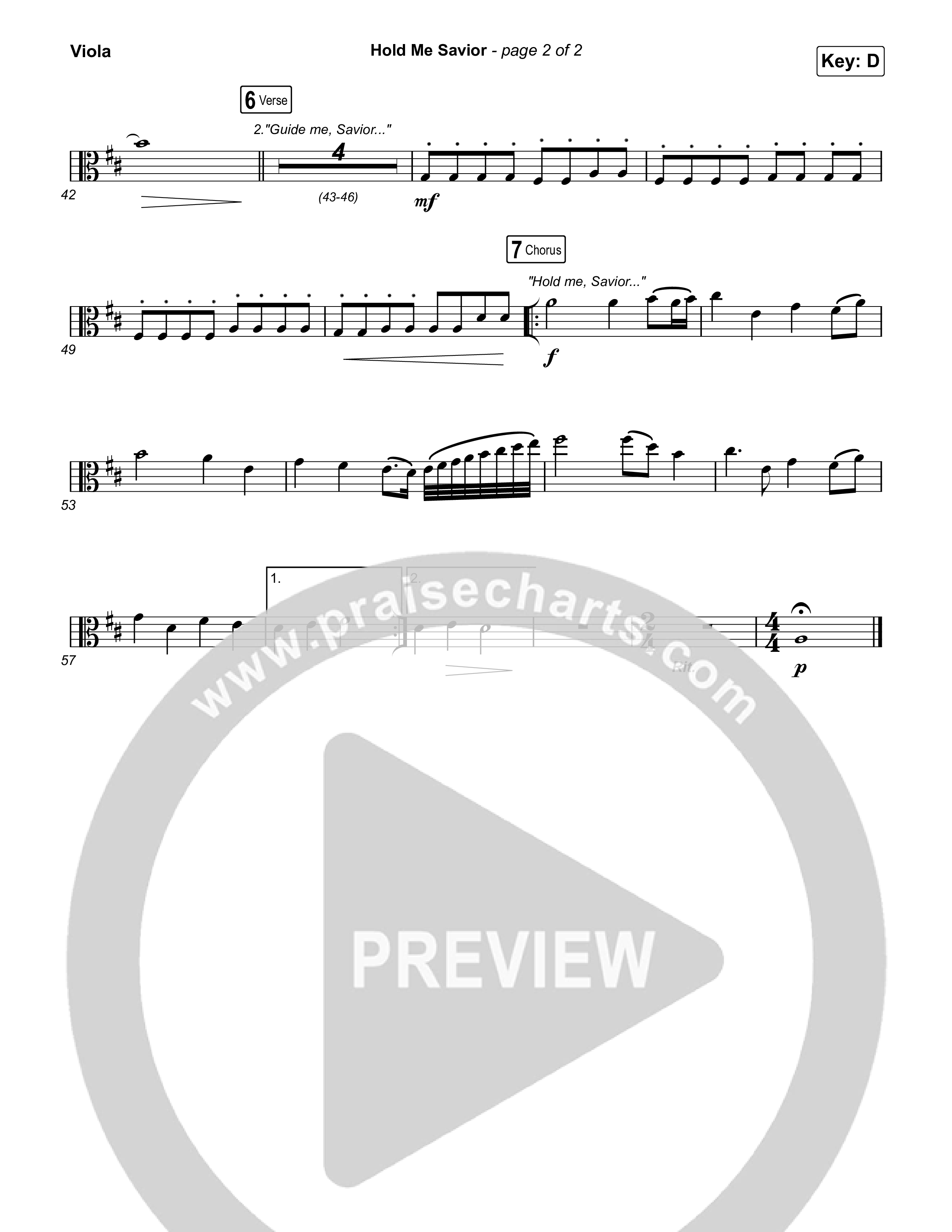 Hold Me Savior Viola (Keith & Kristyn Getty)