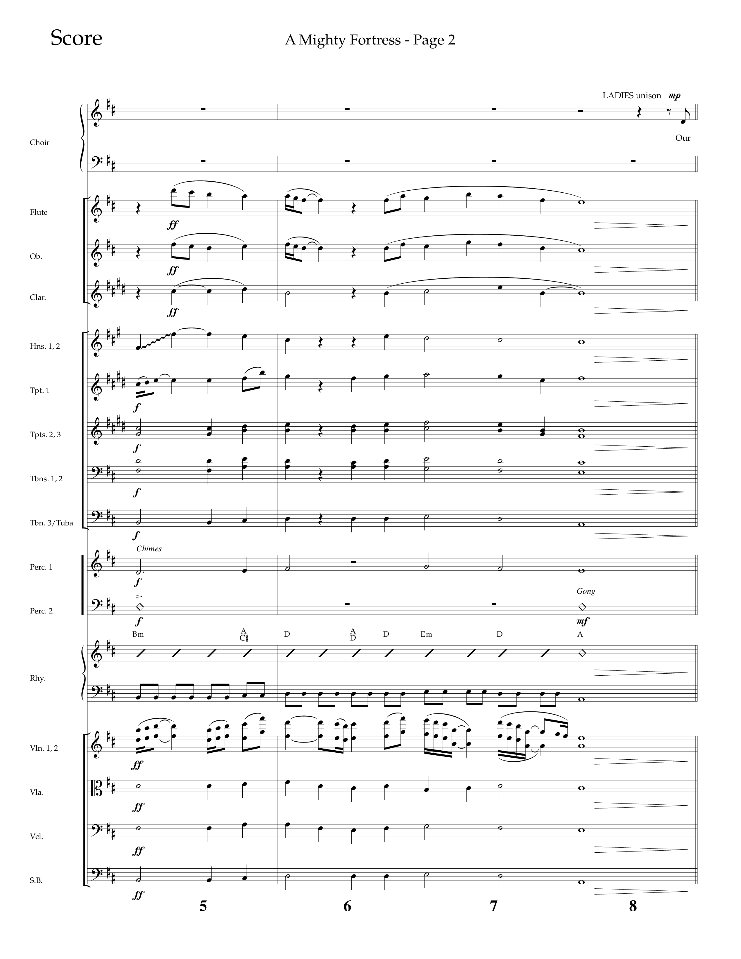 A Mighty Fortress (Choral Anthem SATB) Conductor's Score (Lifeway Choral / Arr. Cliff Duren)