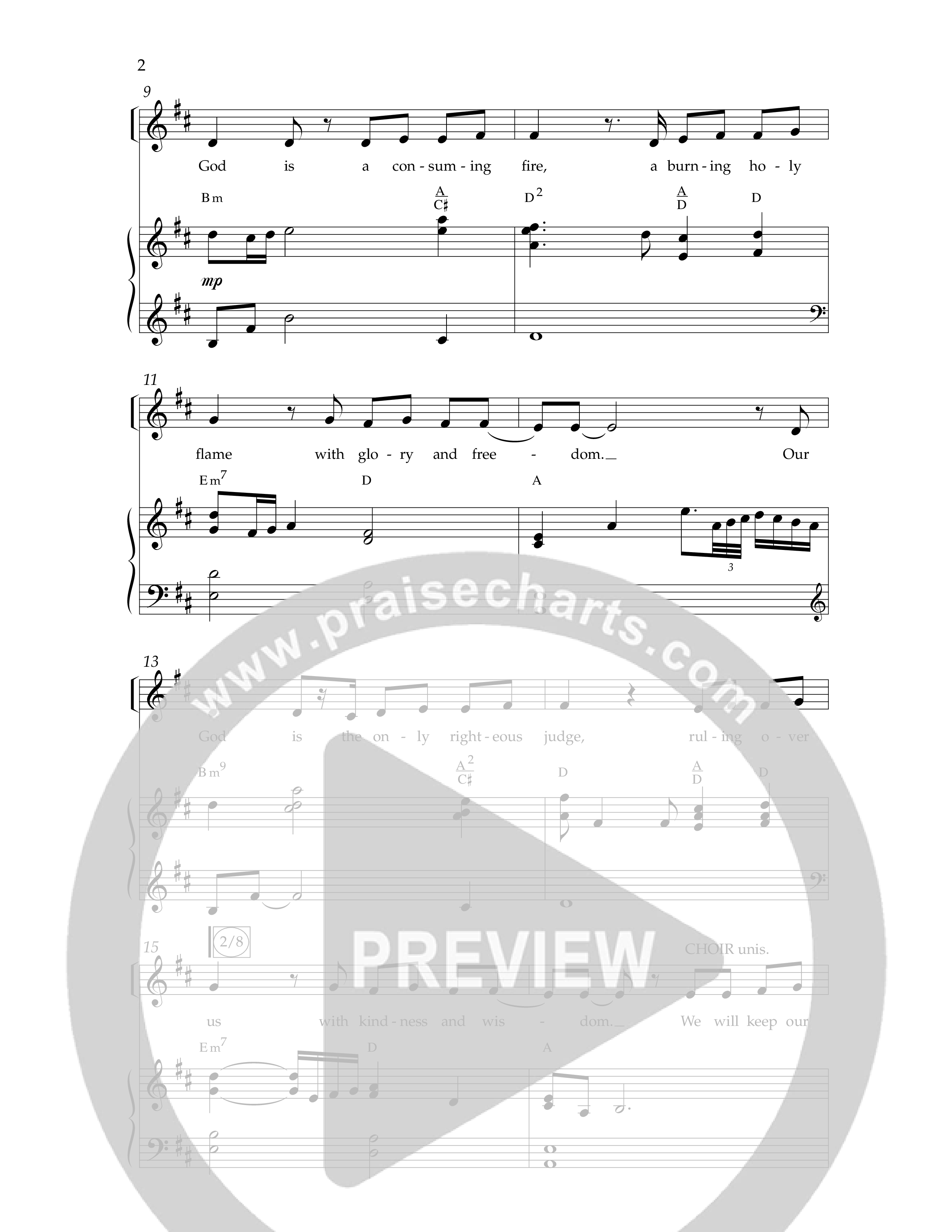 A Mighty Fortress (Choral Anthem SATB) Anthem (SATB/Piano) (Lifeway Choral / Arr. Cliff Duren)