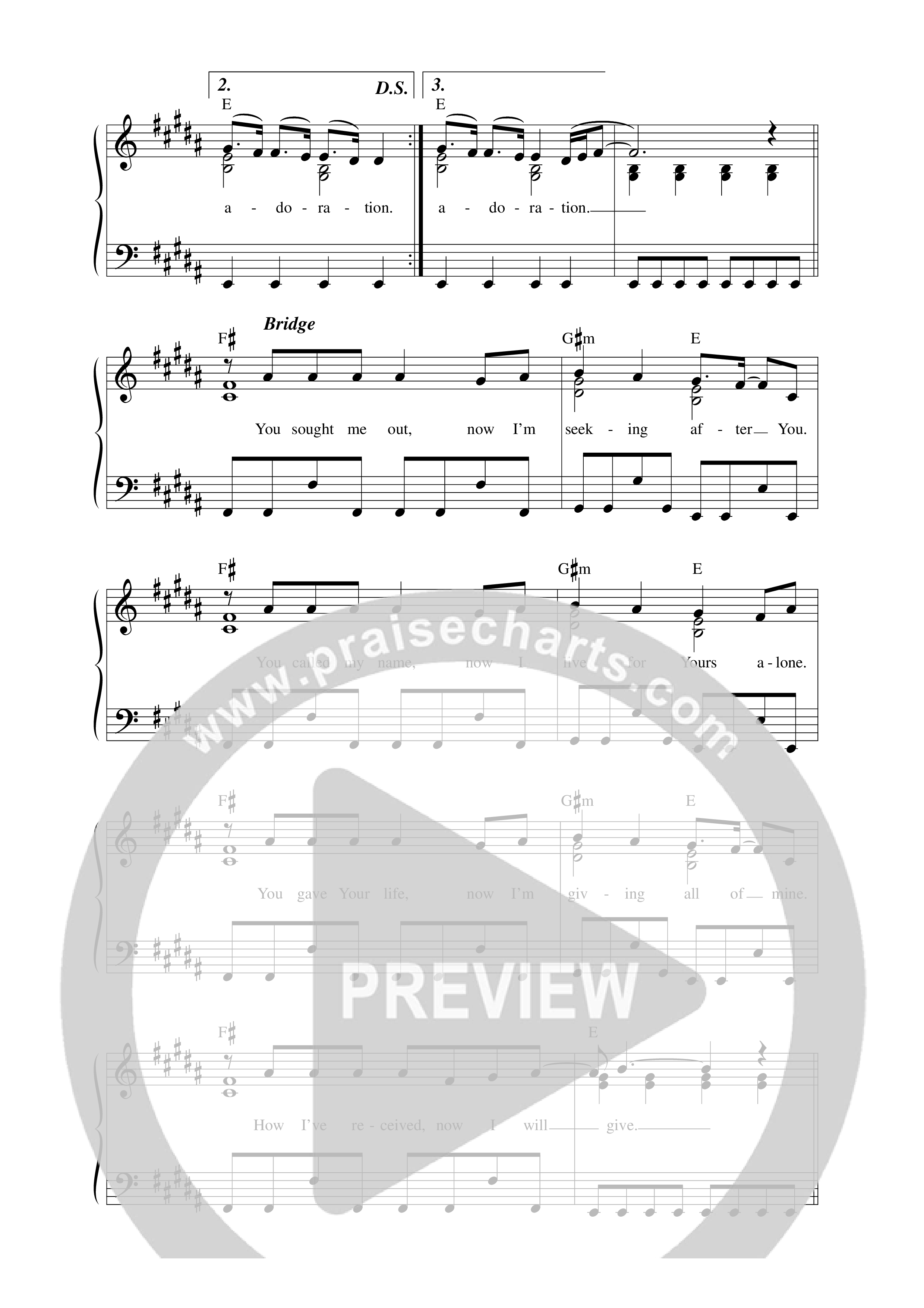 Devotion (Live) Lead Sheet Melody (New Life Worship / Abby Burley)