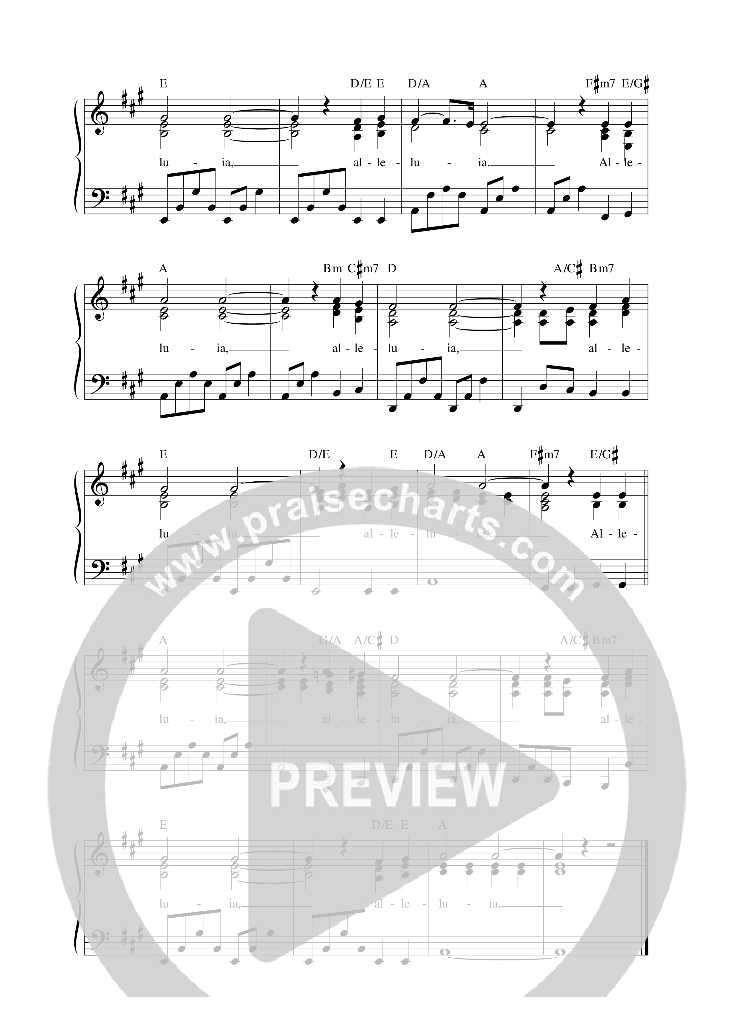 Alleluia (REVERE Unscripted) Lead Sheet Melody (REVERE / Joseph Espinoza)