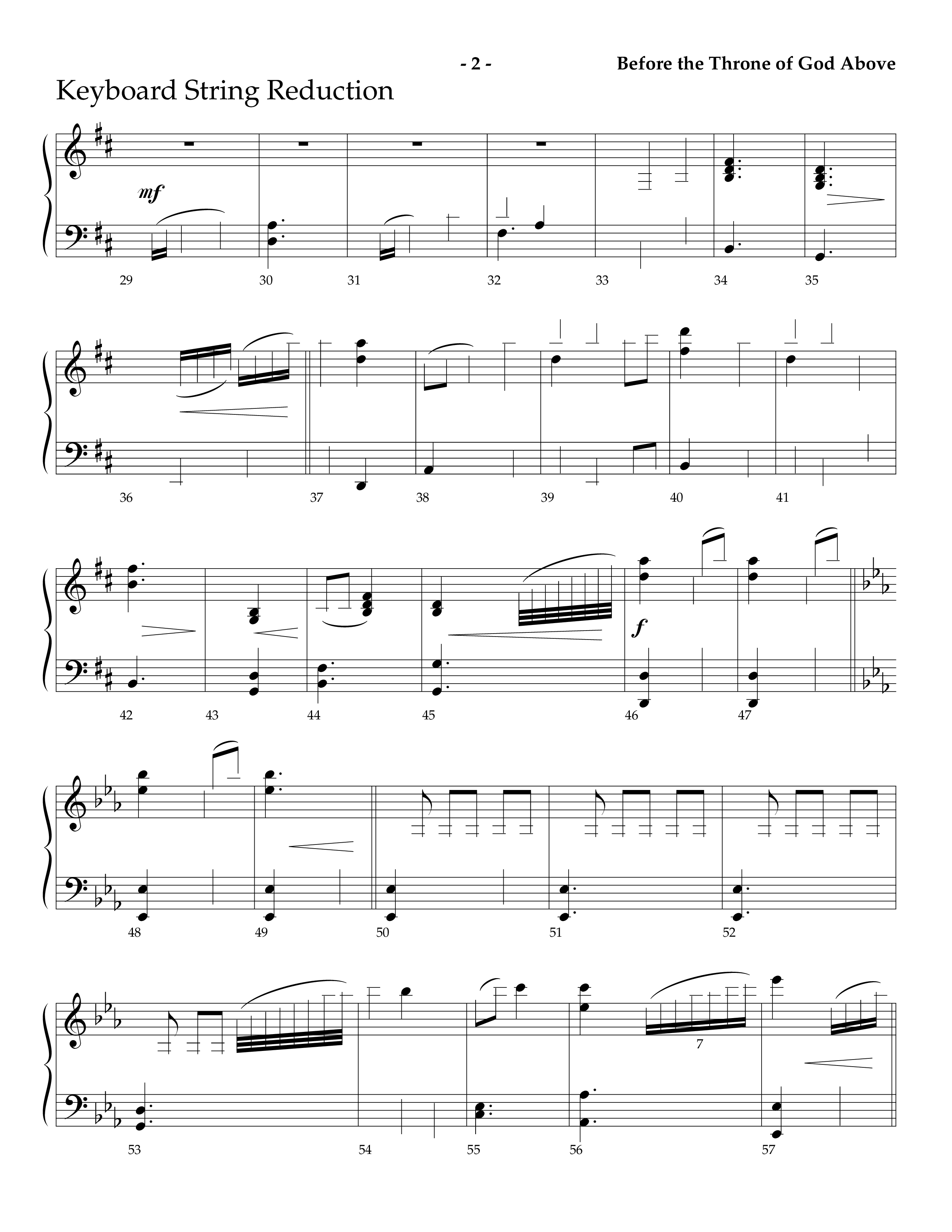 Before The Throne Of God Above (Choral Anthem SATB) String Reduction (Lifeway Choral / Arr. Camp Kirkland)