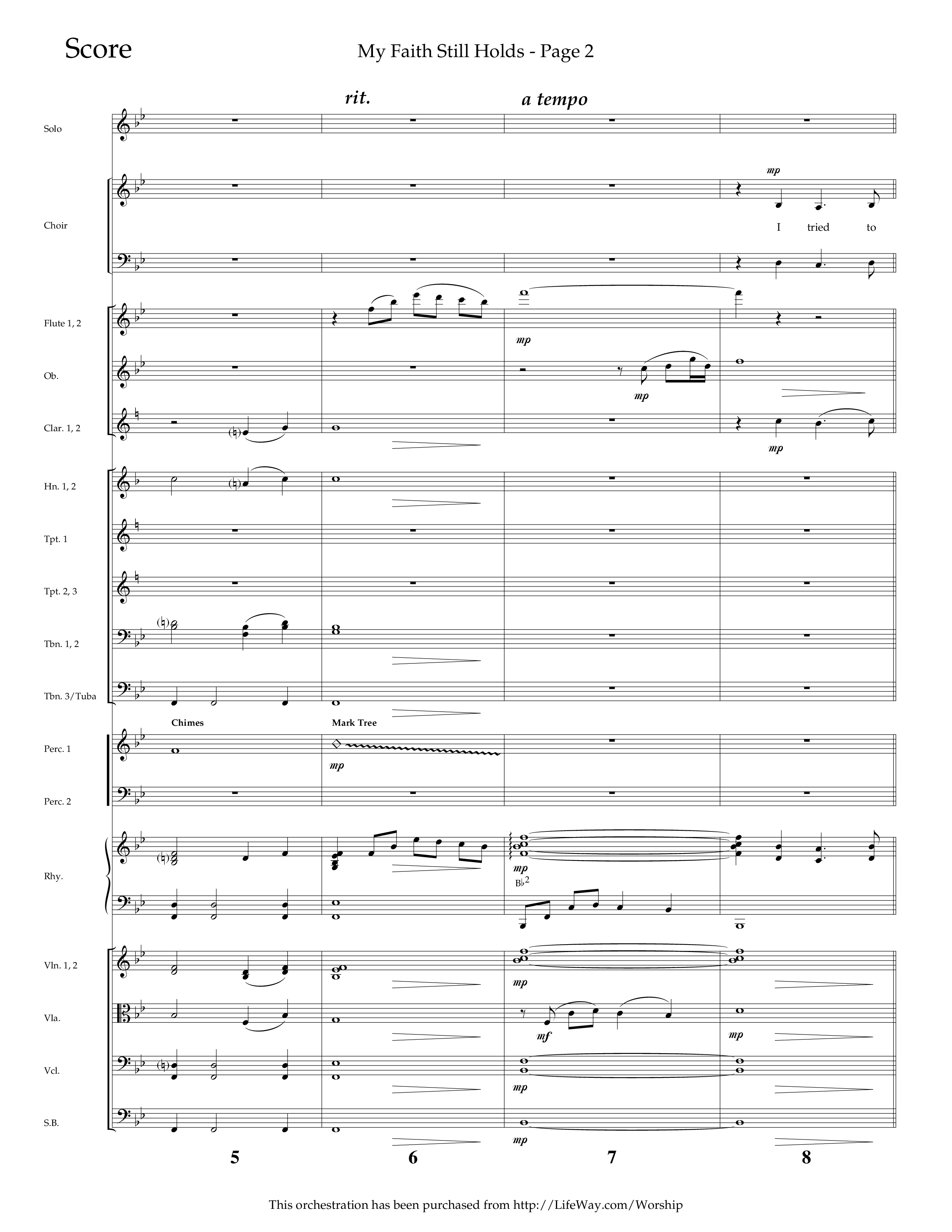 My Faith Still Holds (Choral Anthem SATB) Conductor's Score (Lifeway Choral / Arr. Russell Mauldin)