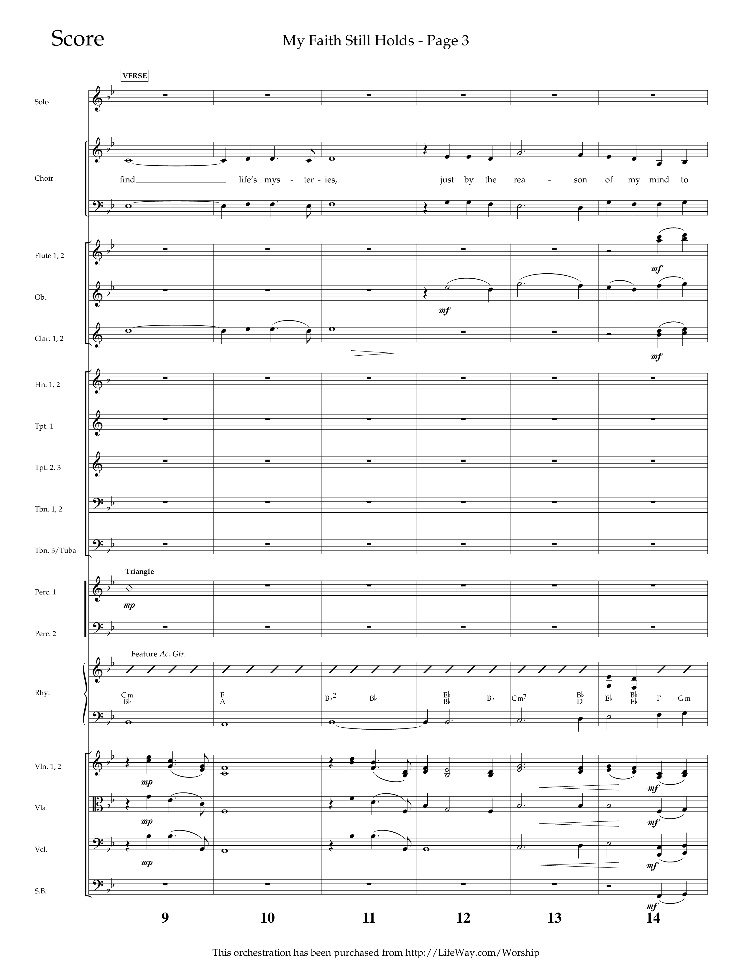 My Faith Still Holds (Choral Anthem SATB) Orchestration (Lifeway Choral / Arr. Russell Mauldin)