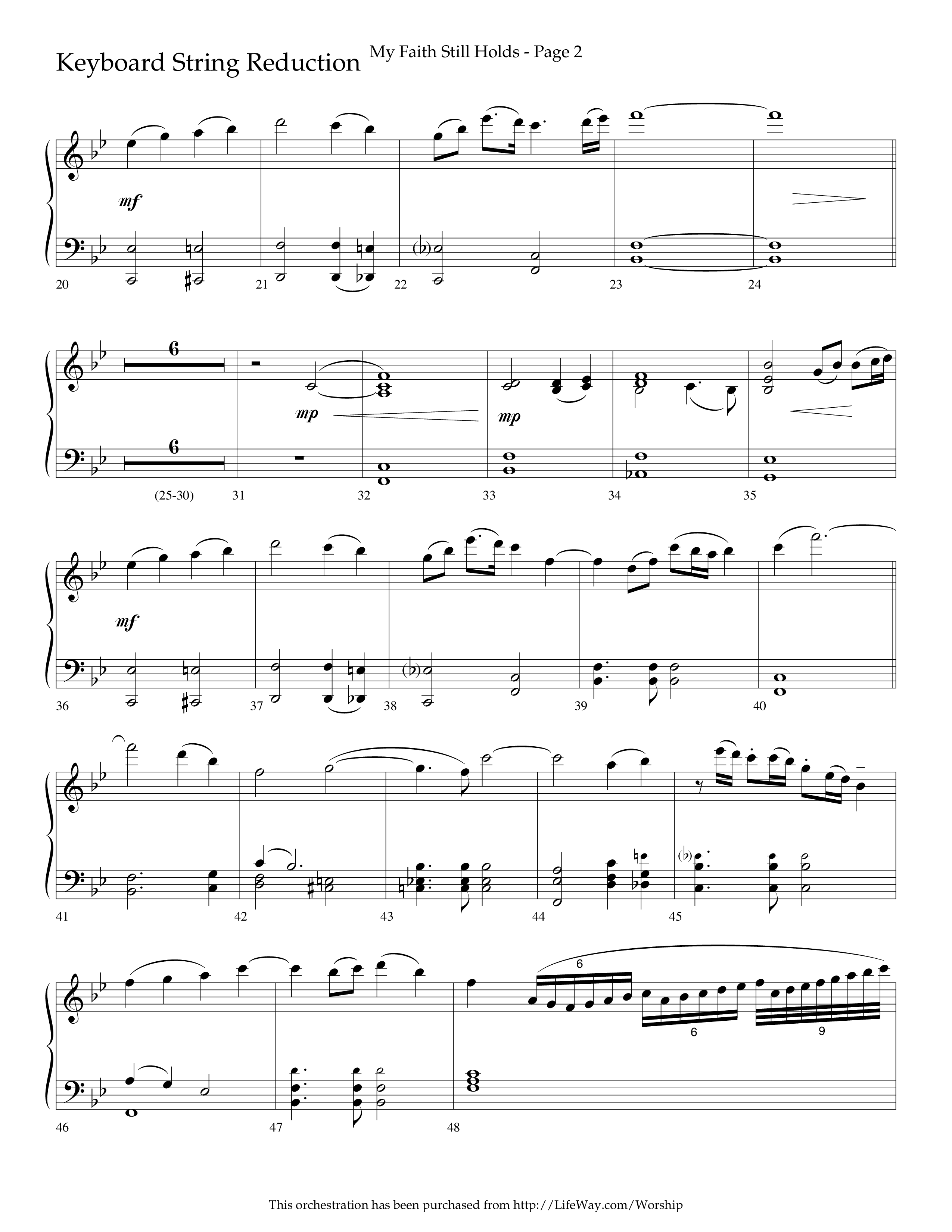 My Faith Still Holds (Choral Anthem SATB) String Reduction (Lifeway Choral / Arr. Russell Mauldin)