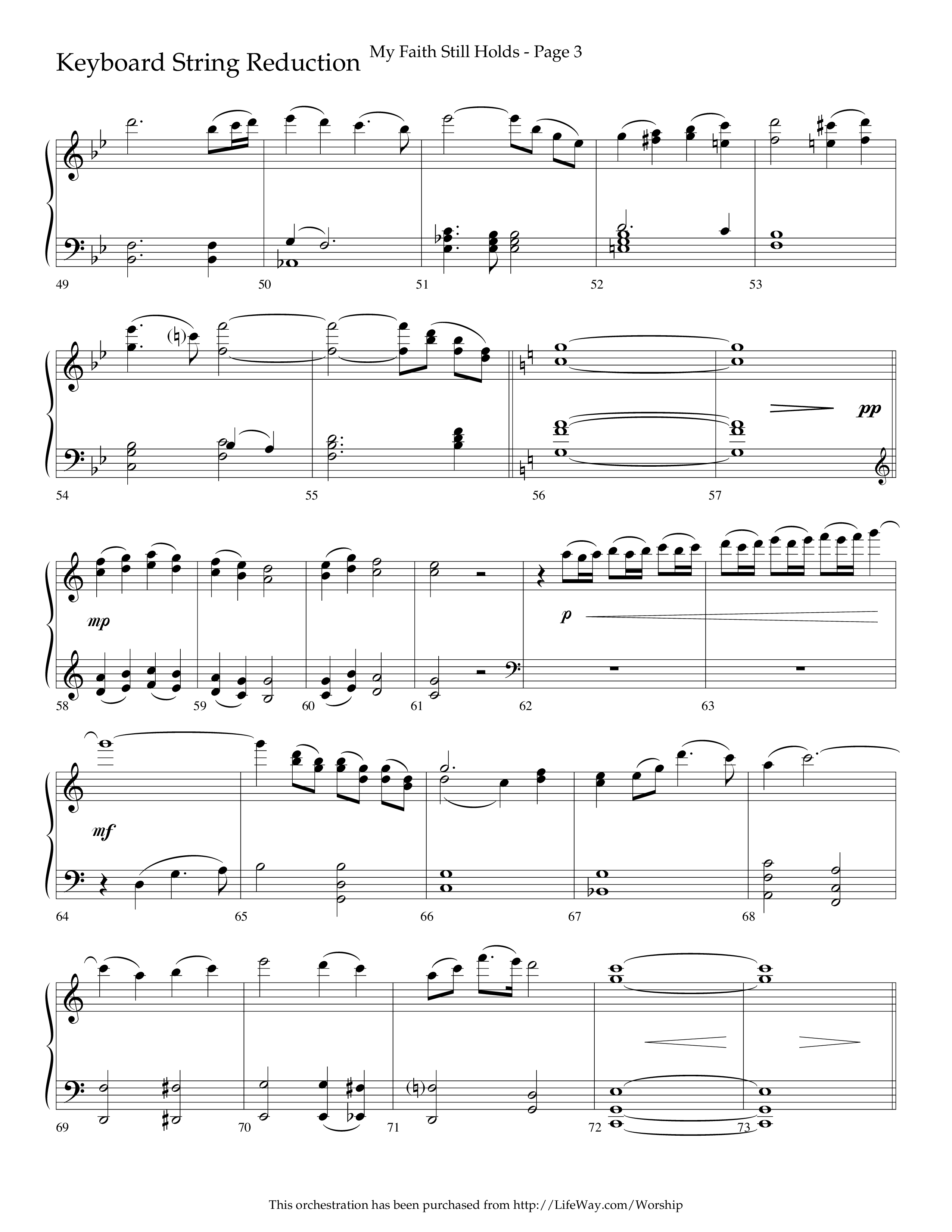 My Faith Still Holds (Choral Anthem SATB) String Reduction (Lifeway Choral / Arr. Russell Mauldin)
