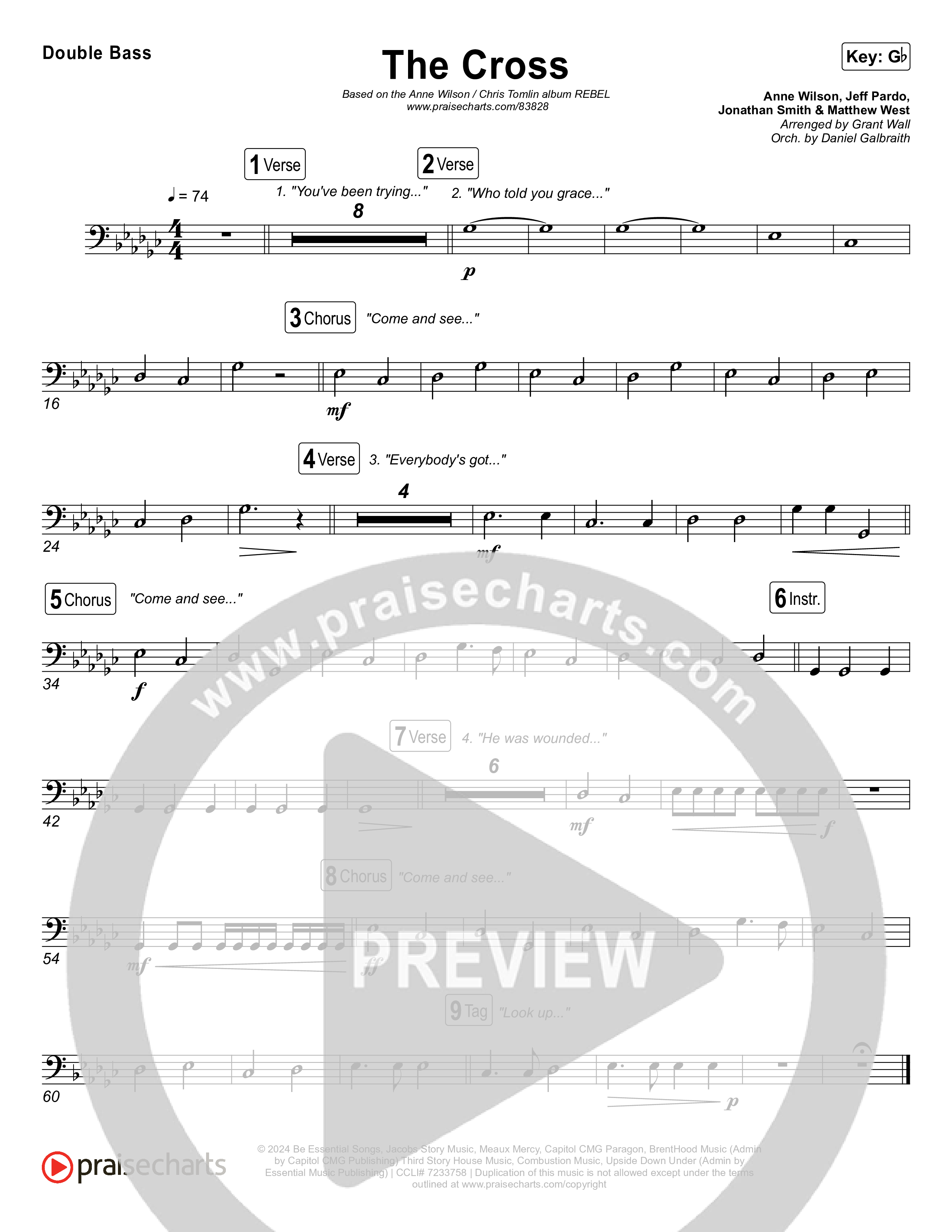 The Cross String Bass (Anne Wilson / Chris Tomlin)