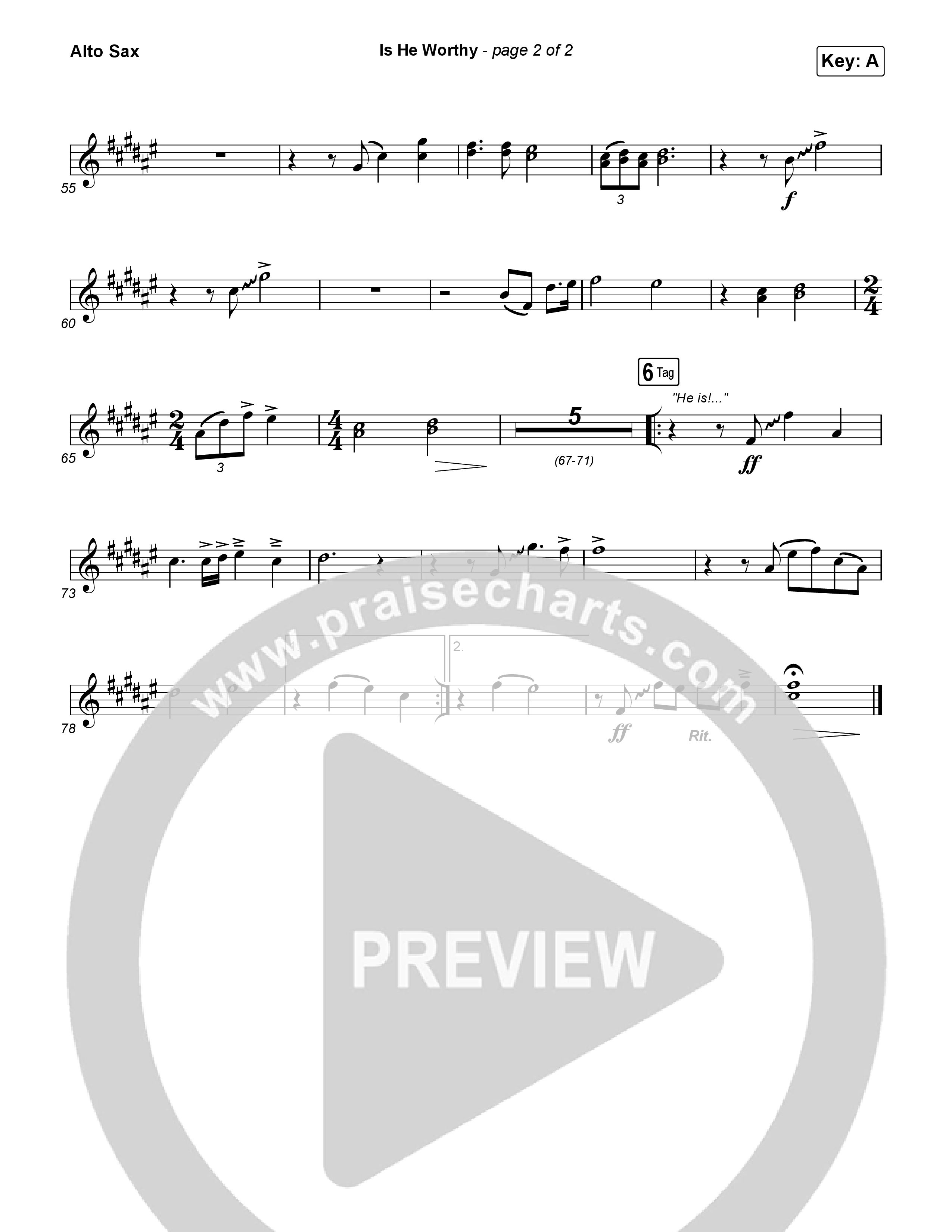 Is He Worthy Sax Pack (CeCe Winans)