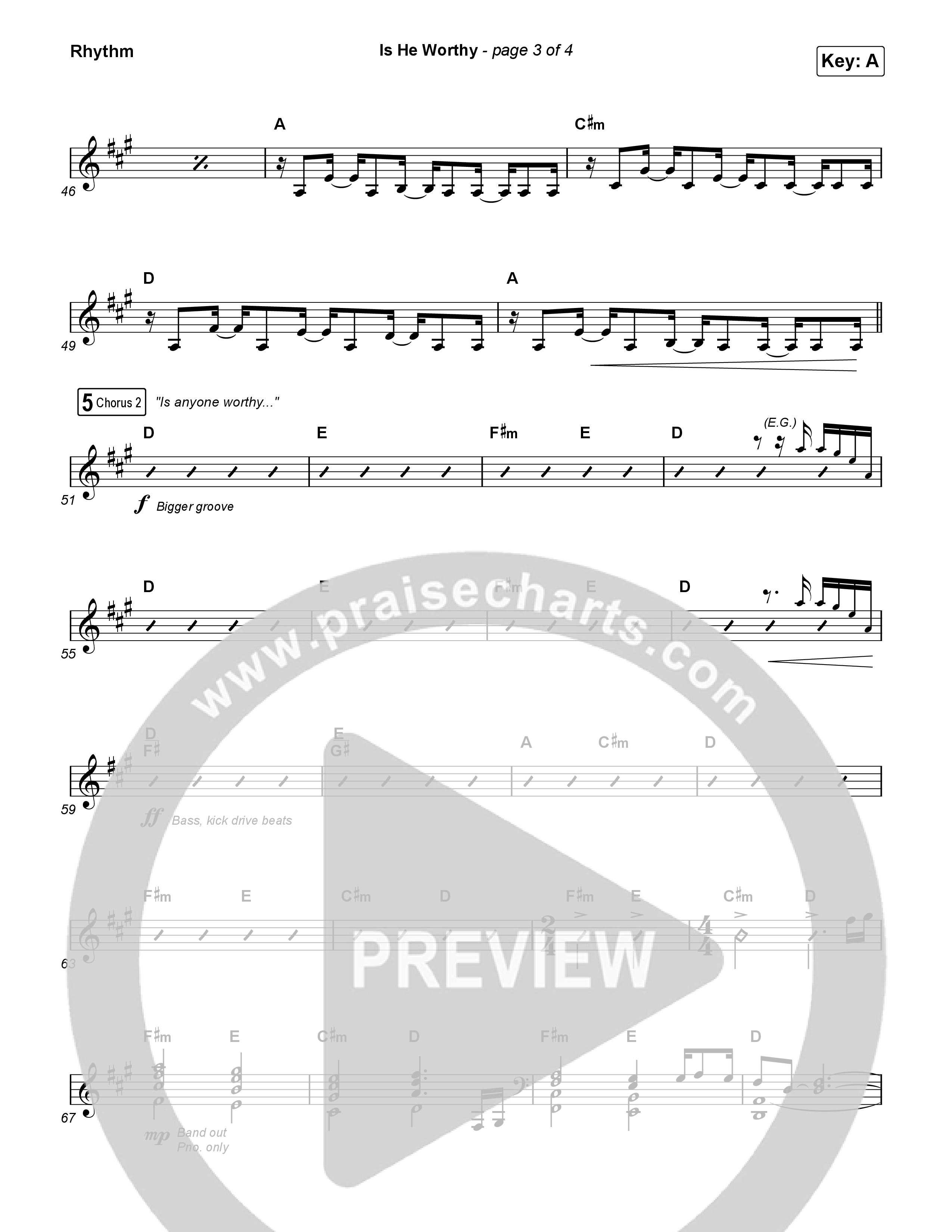 Is He Worthy Rhythm Pack (CeCe Winans)