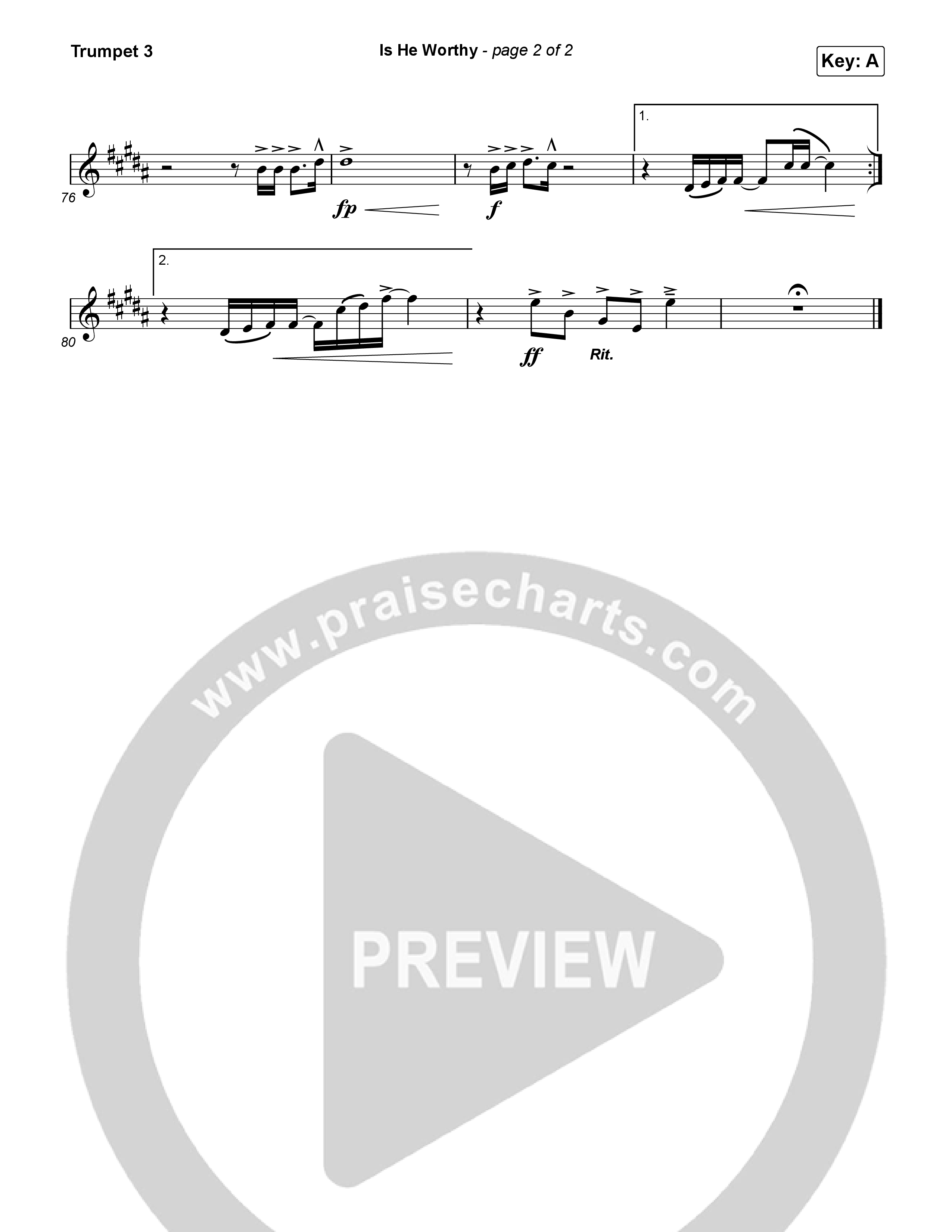 Is He Worthy Trumpet 3 (CeCe Winans)