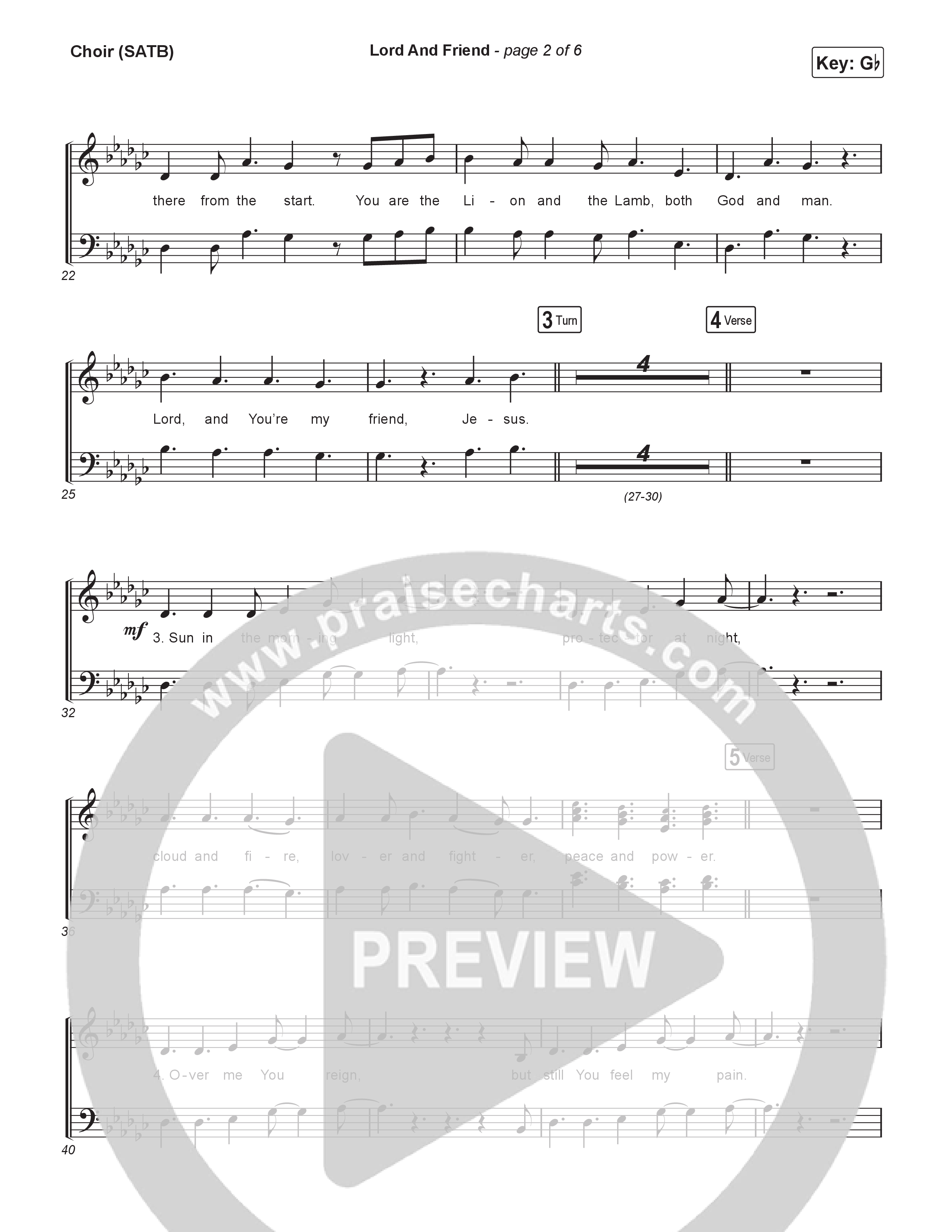 Lord And Friend Choir Sheet (SATB) (CeCe Winans)