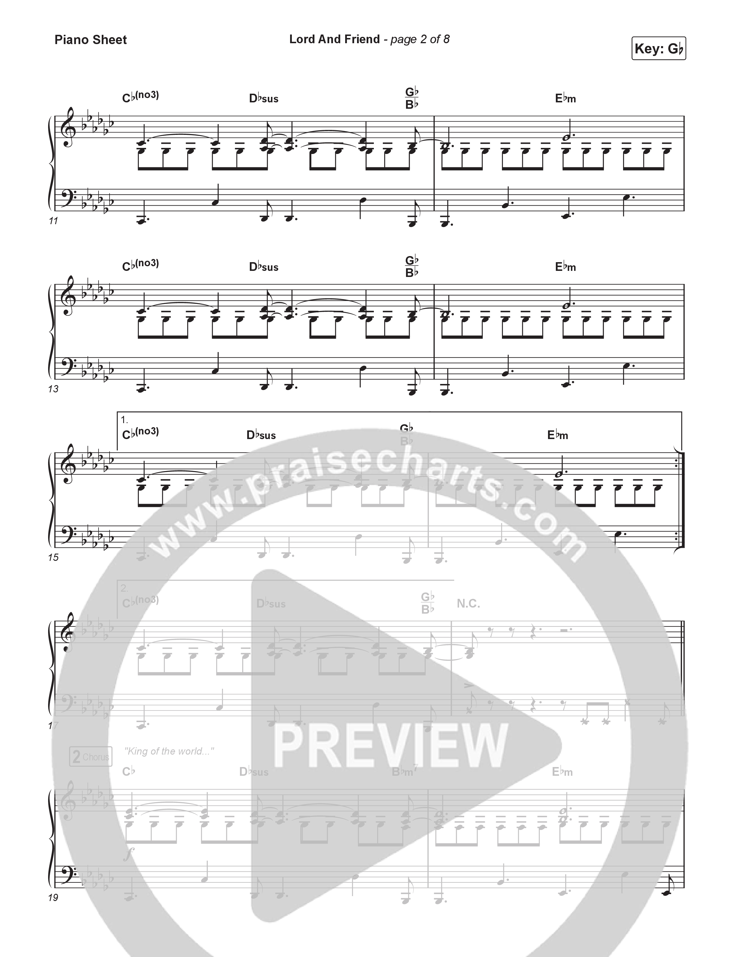Lord And Friend Piano Sheet (CeCe Winans)