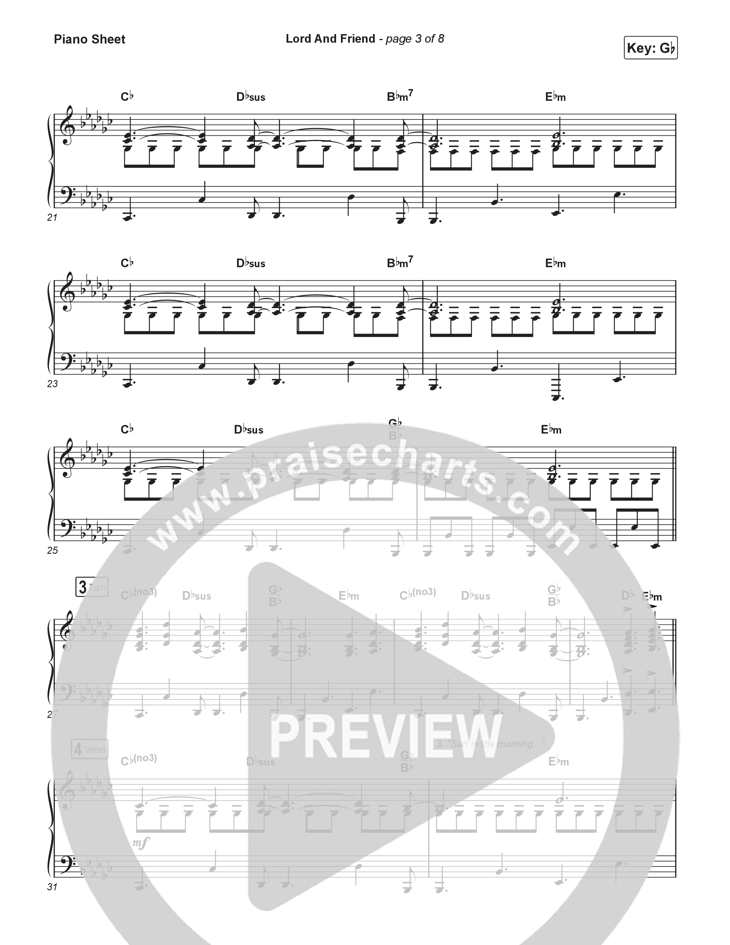 Lord And Friend Piano Sheet (CeCe Winans)