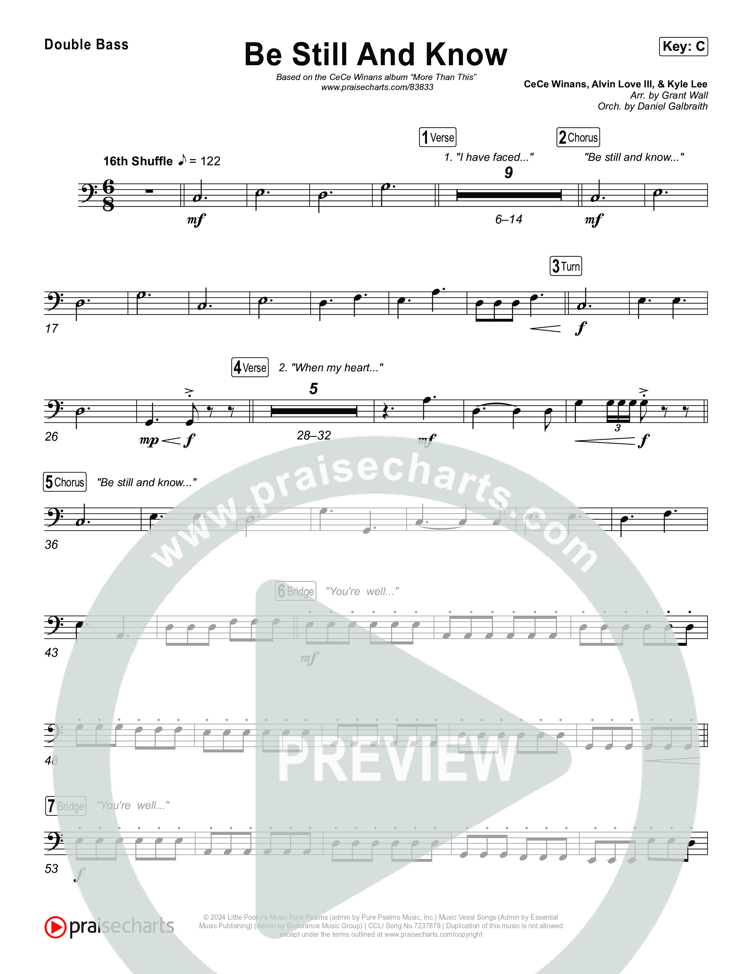 Be Still And Know String Bass (CeCe Winans)