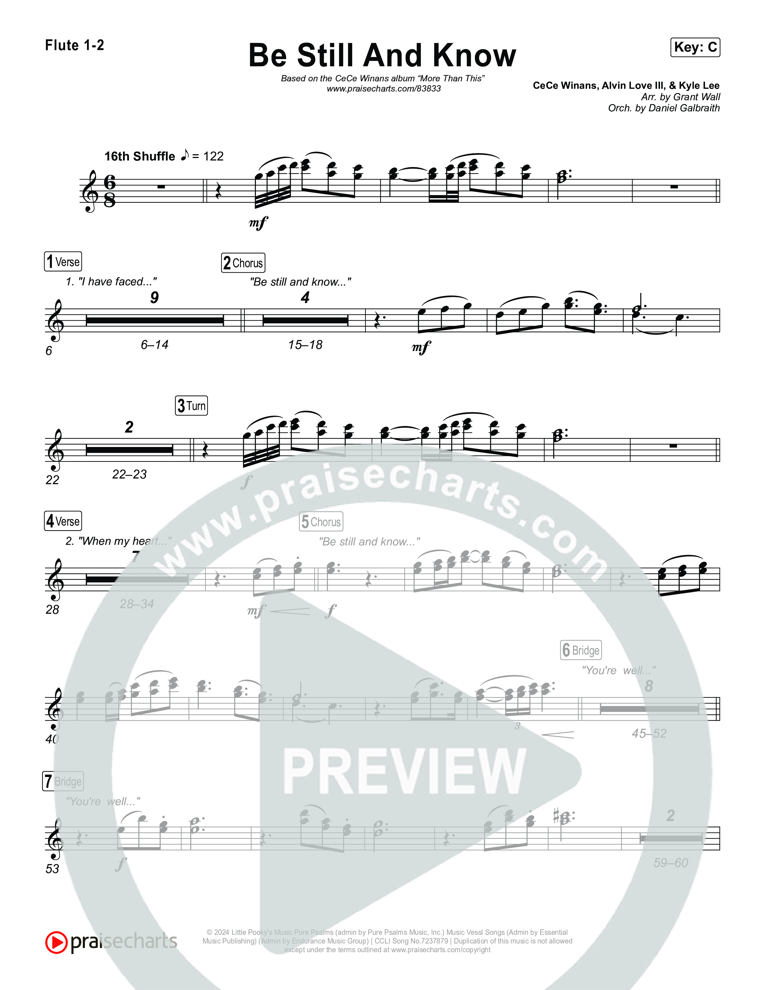 Be Still And Know Flute 1,2 (CeCe Winans)