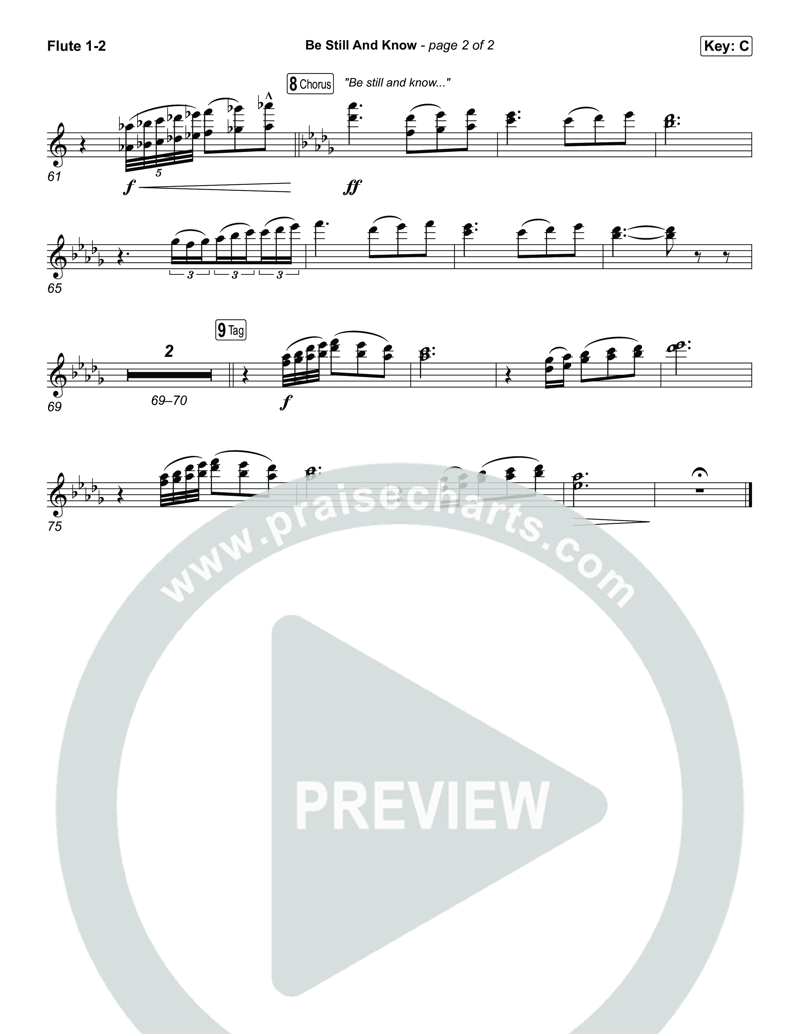 Be Still And Know Flute 1,2 (CeCe Winans)