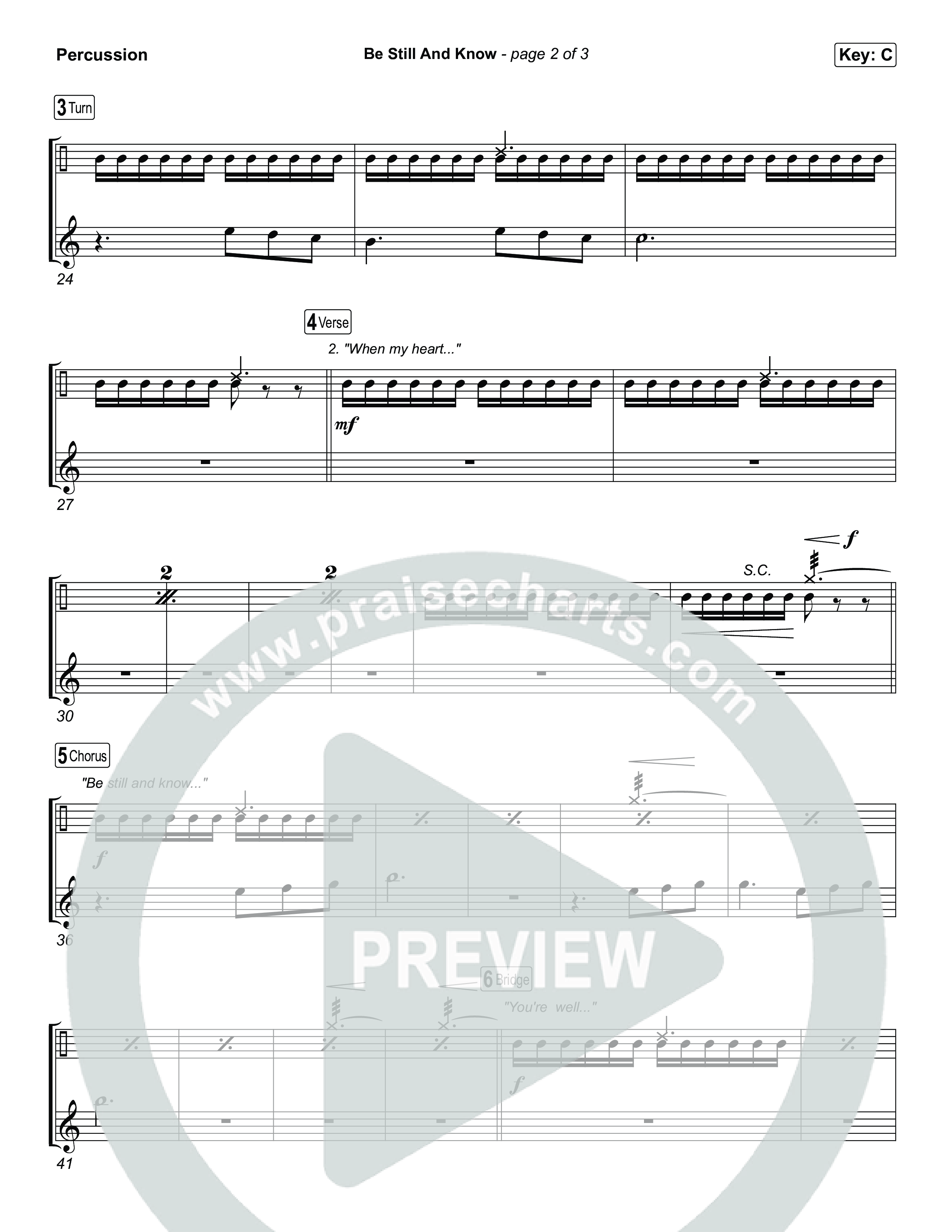 Be Still And Know Percussion (CeCe Winans)