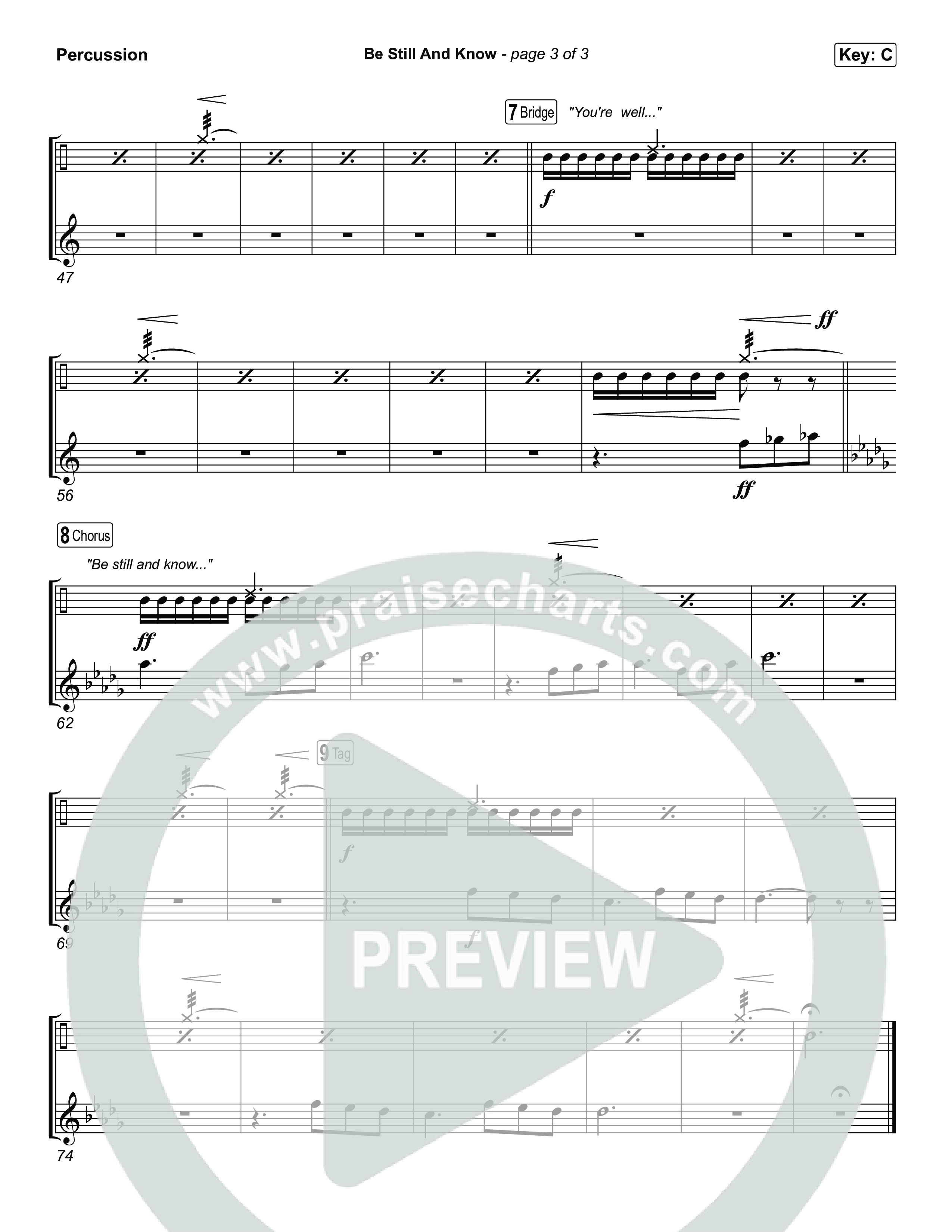 Be Still And Know Percussion (CeCe Winans)