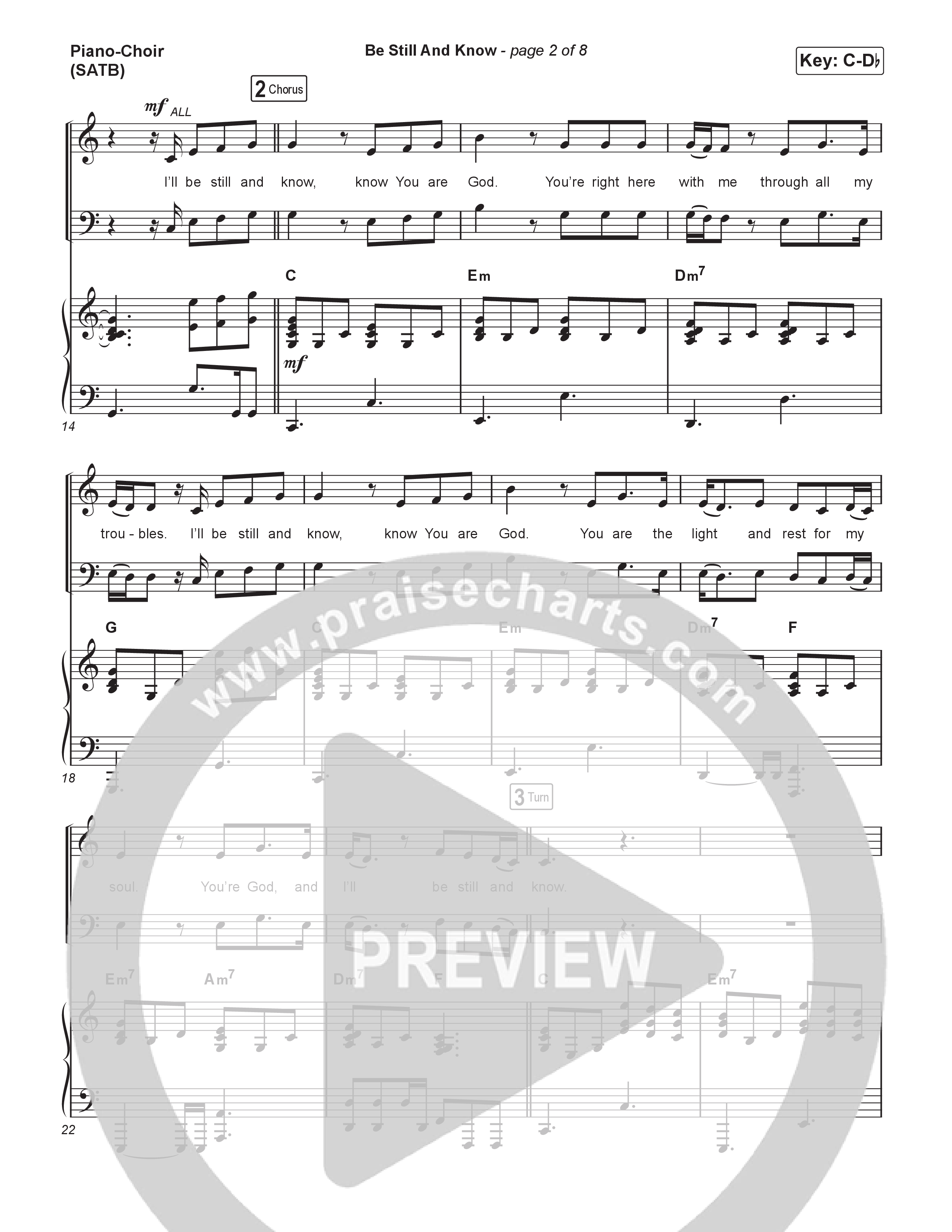 Be Still And Know Piano/Vocal Pack (CeCe Winans)