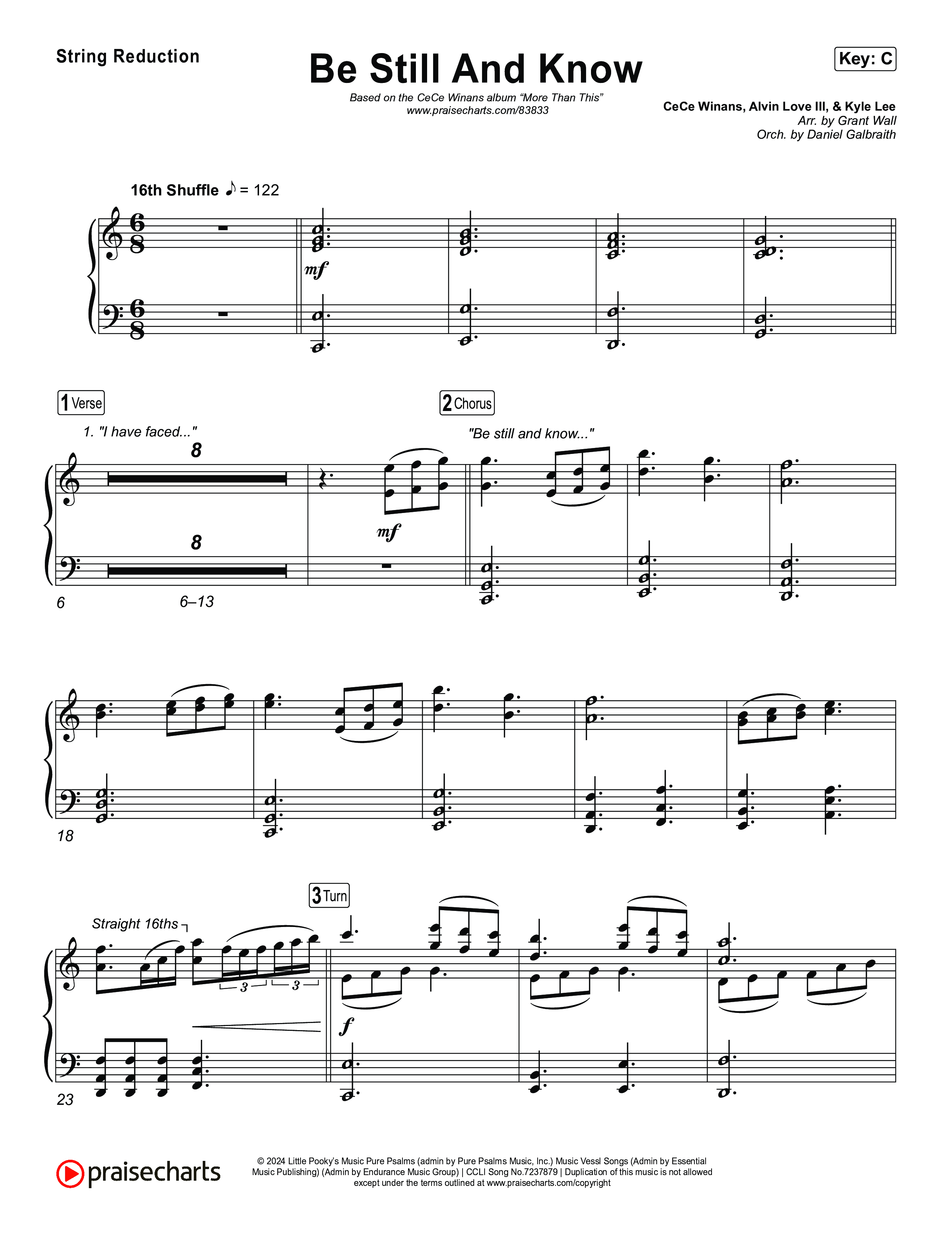 Be Still And Know String Reduction (CeCe Winans)