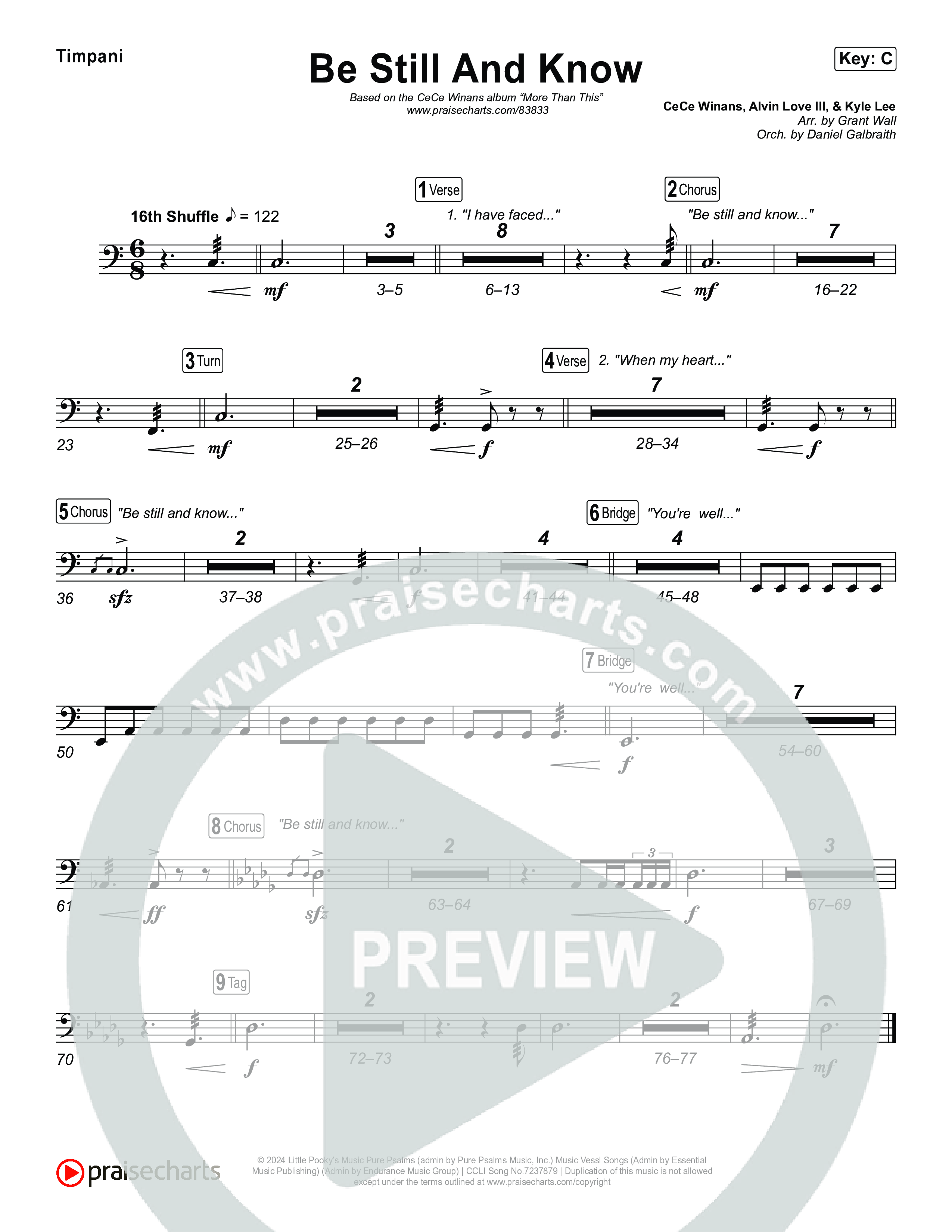 Be Still And Know Timpani (CeCe Winans)