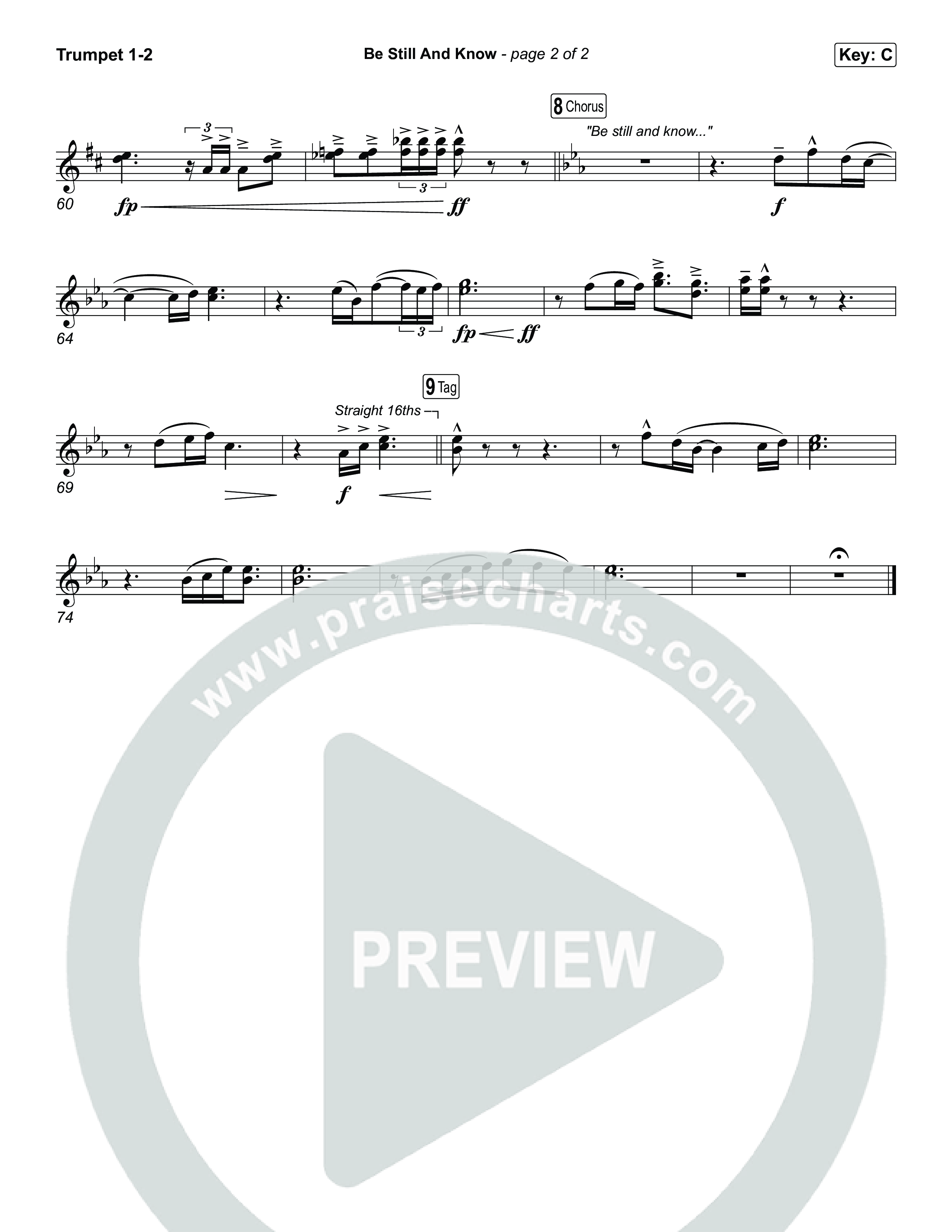 Be Still And Know Trumpet 1,2 (CeCe Winans)