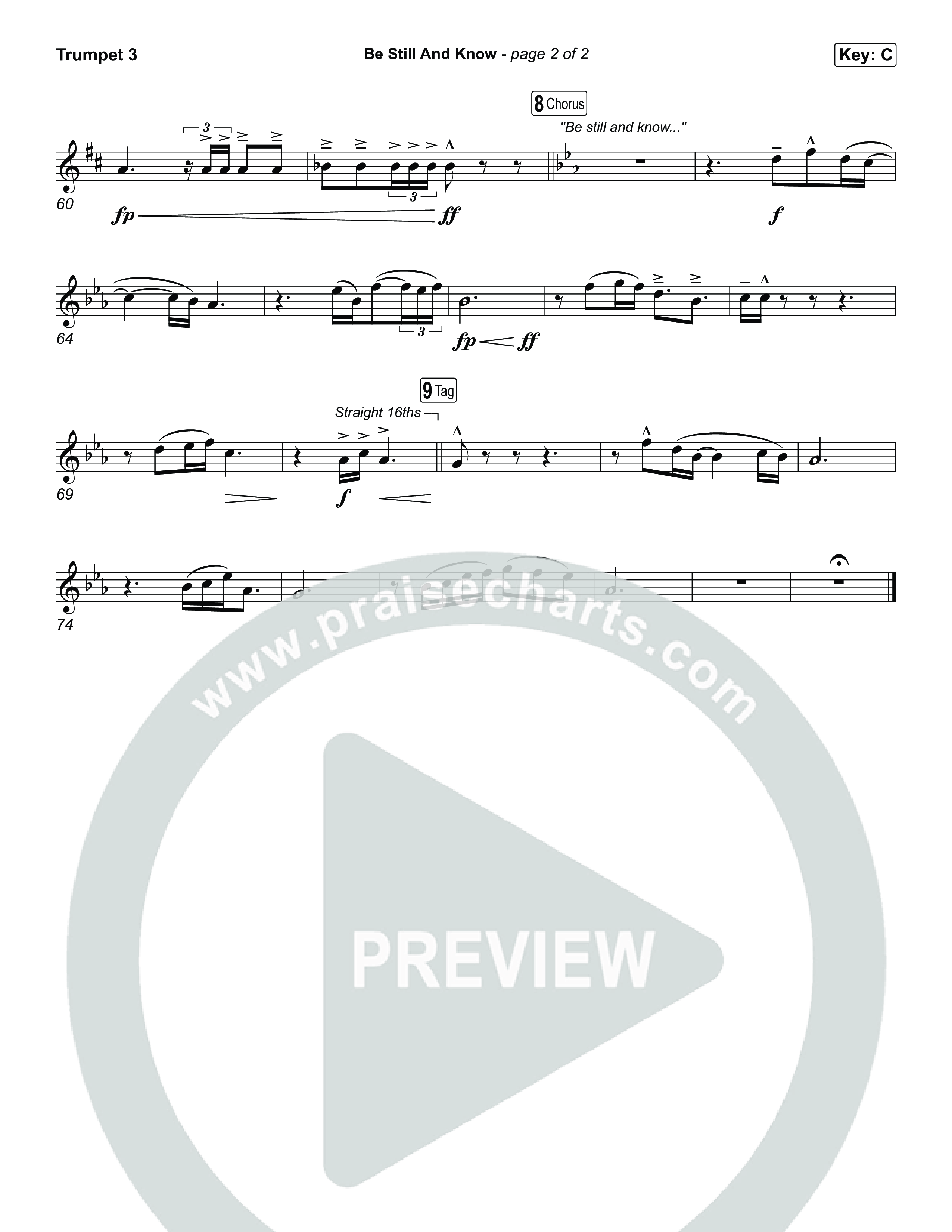 Be Still And Know Trumpet 3 (CeCe Winans)