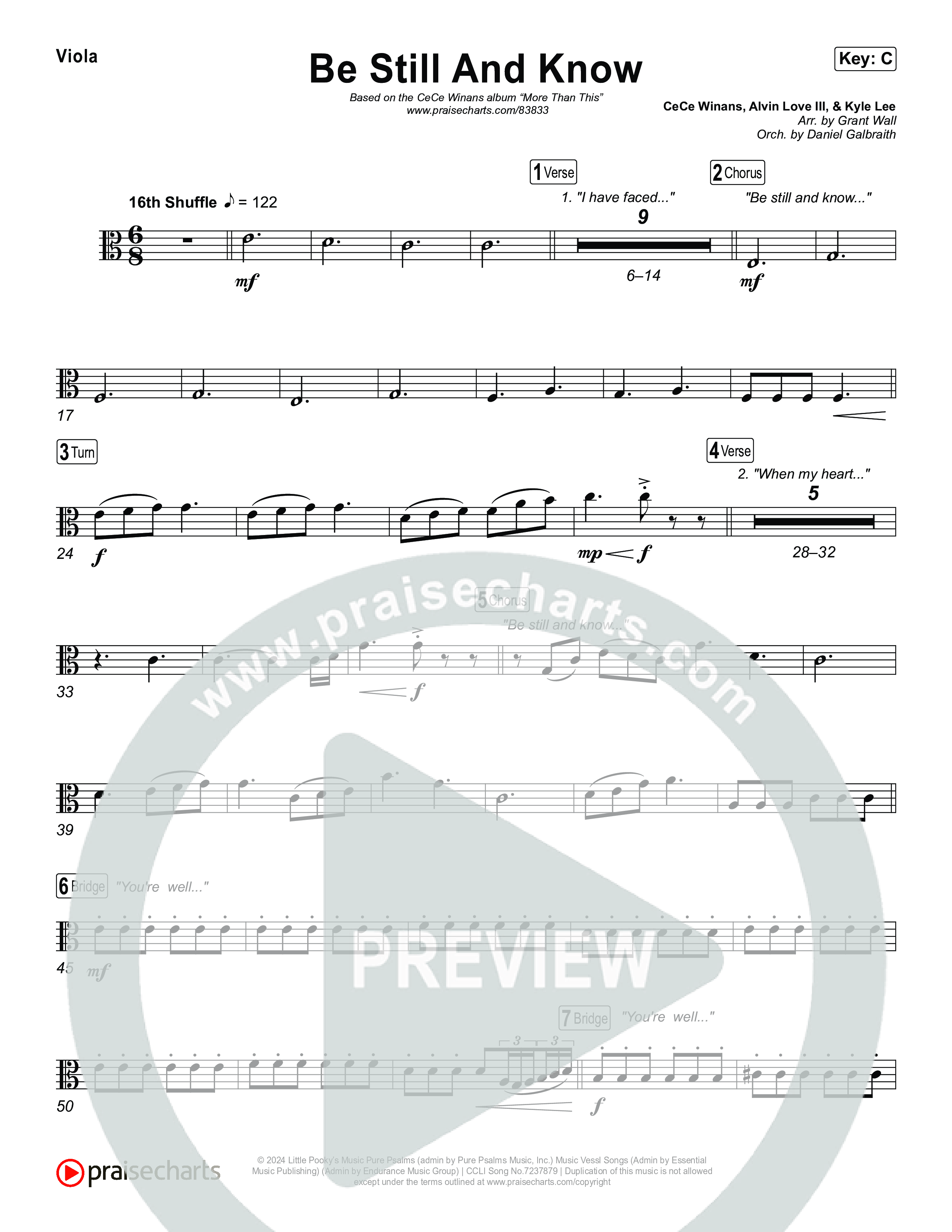 Be Still And Know Viola (CeCe Winans)