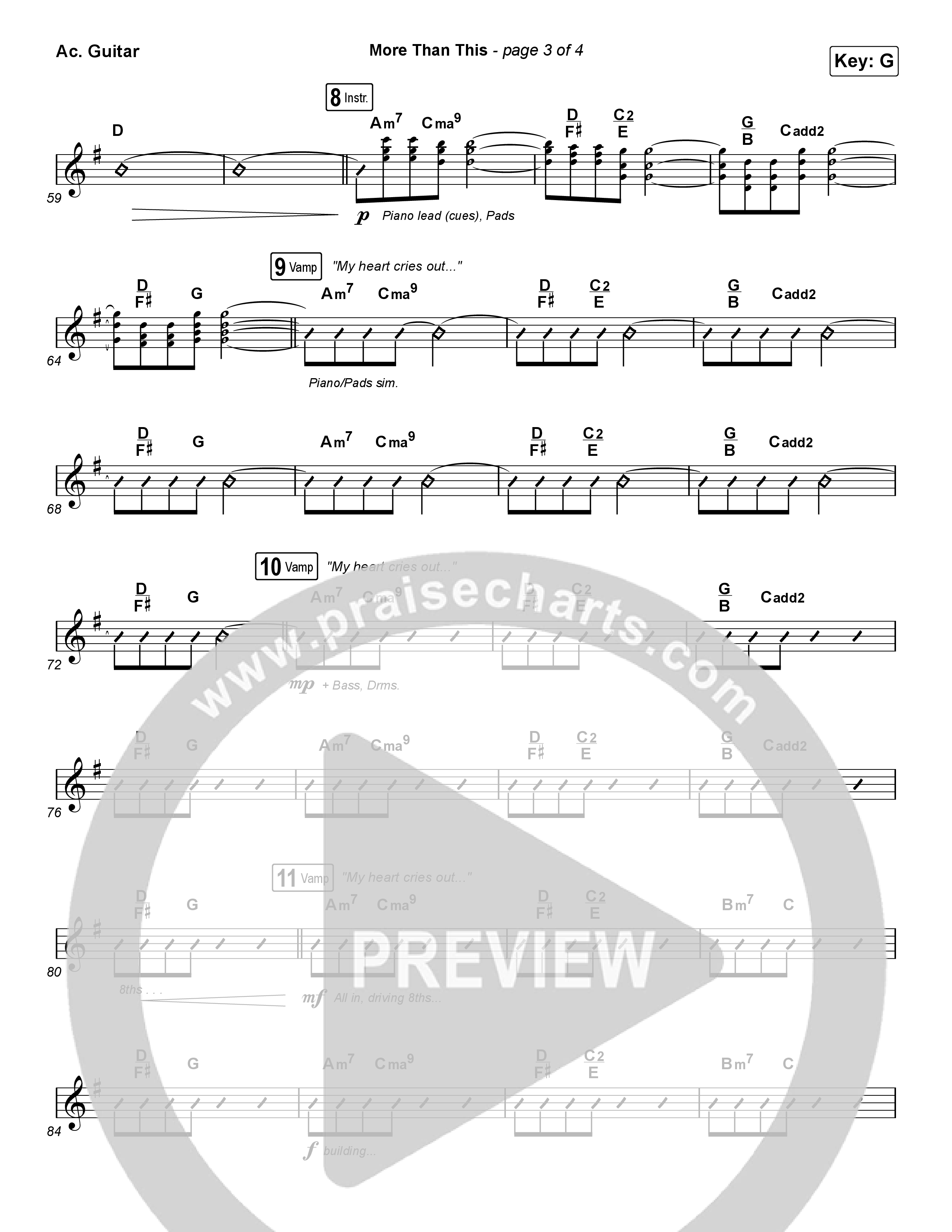 More Than This Acoustic Guitar (CeCe Winans / Todd Dulaney)