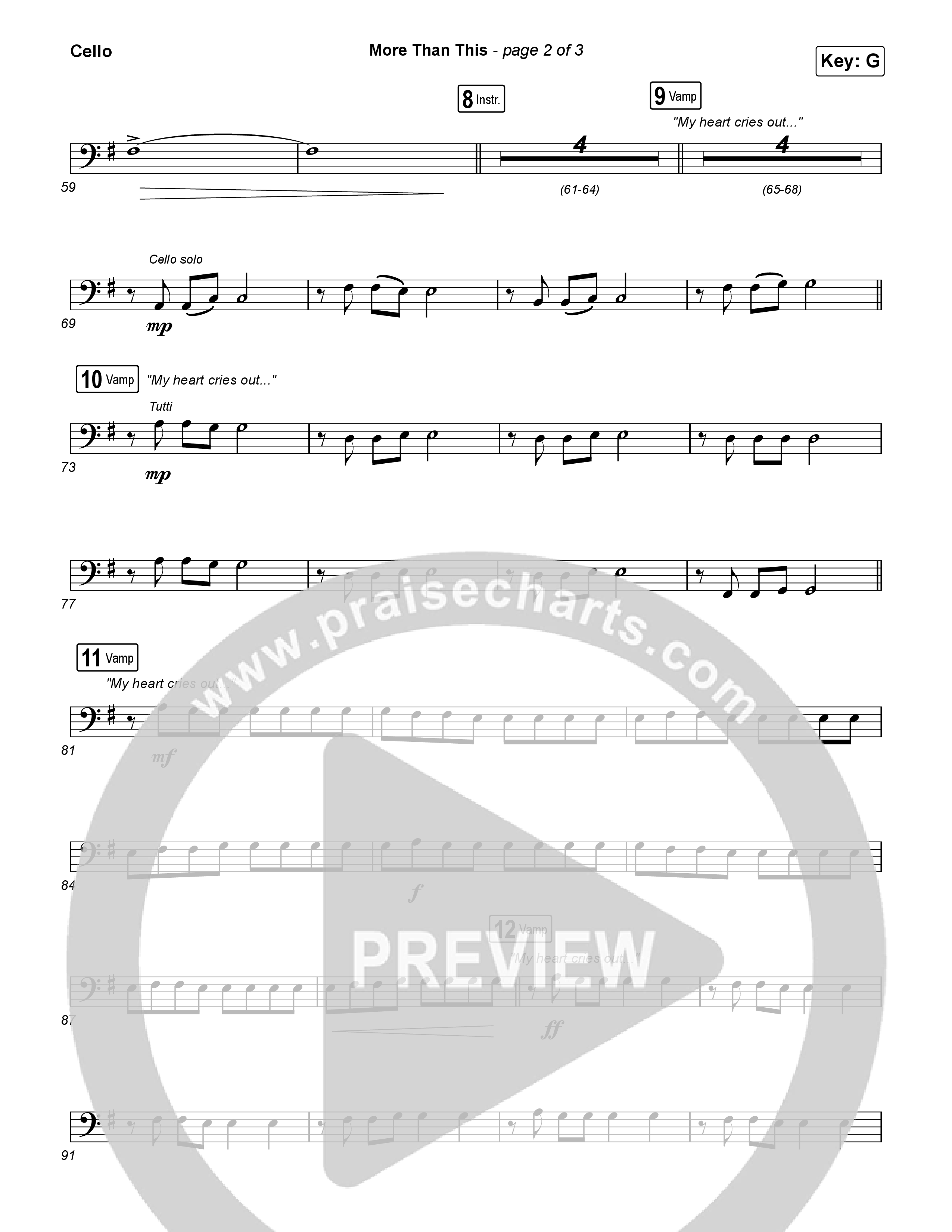 More Than This Cello (CeCe Winans / Todd Dulaney)