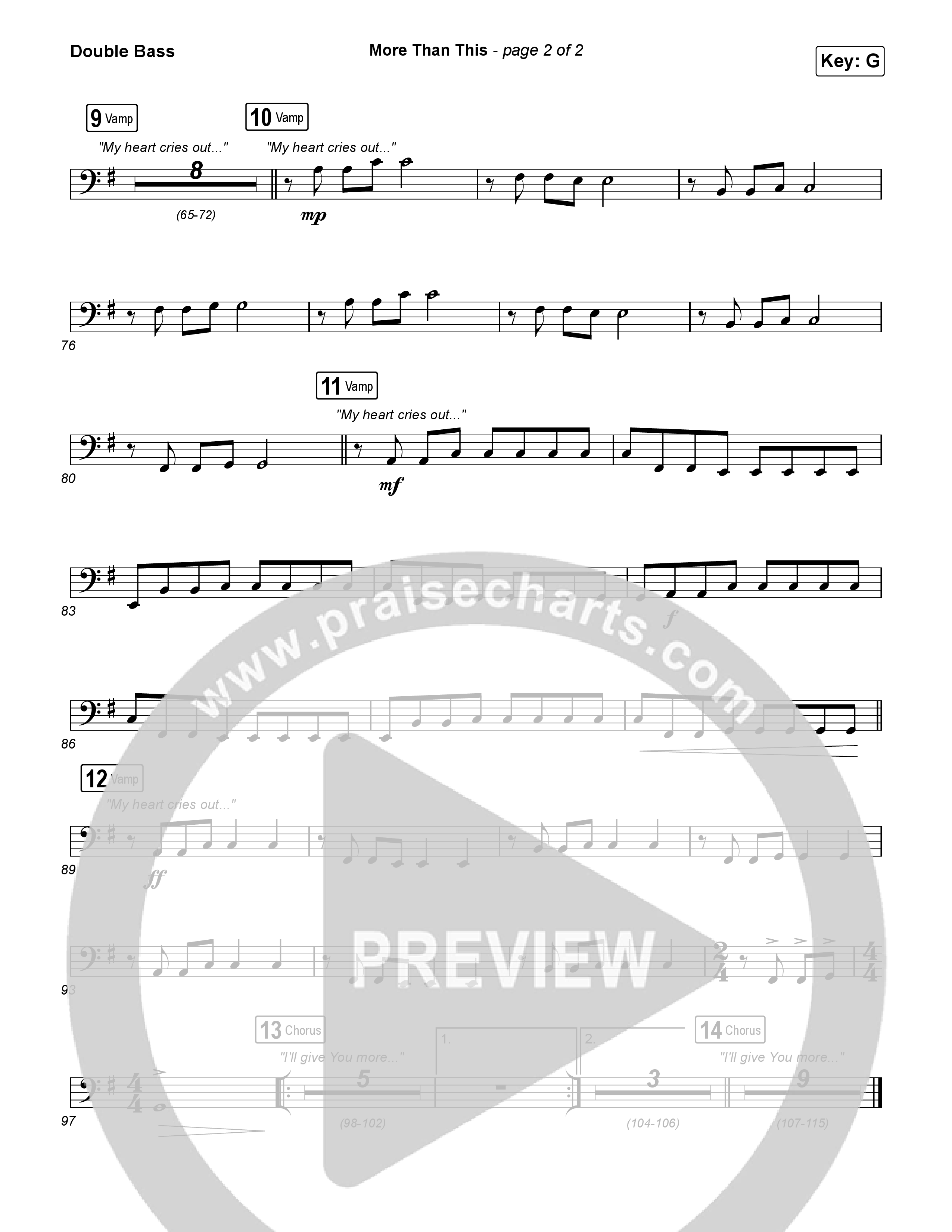 More Than This String Bass (CeCe Winans / Todd Dulaney)