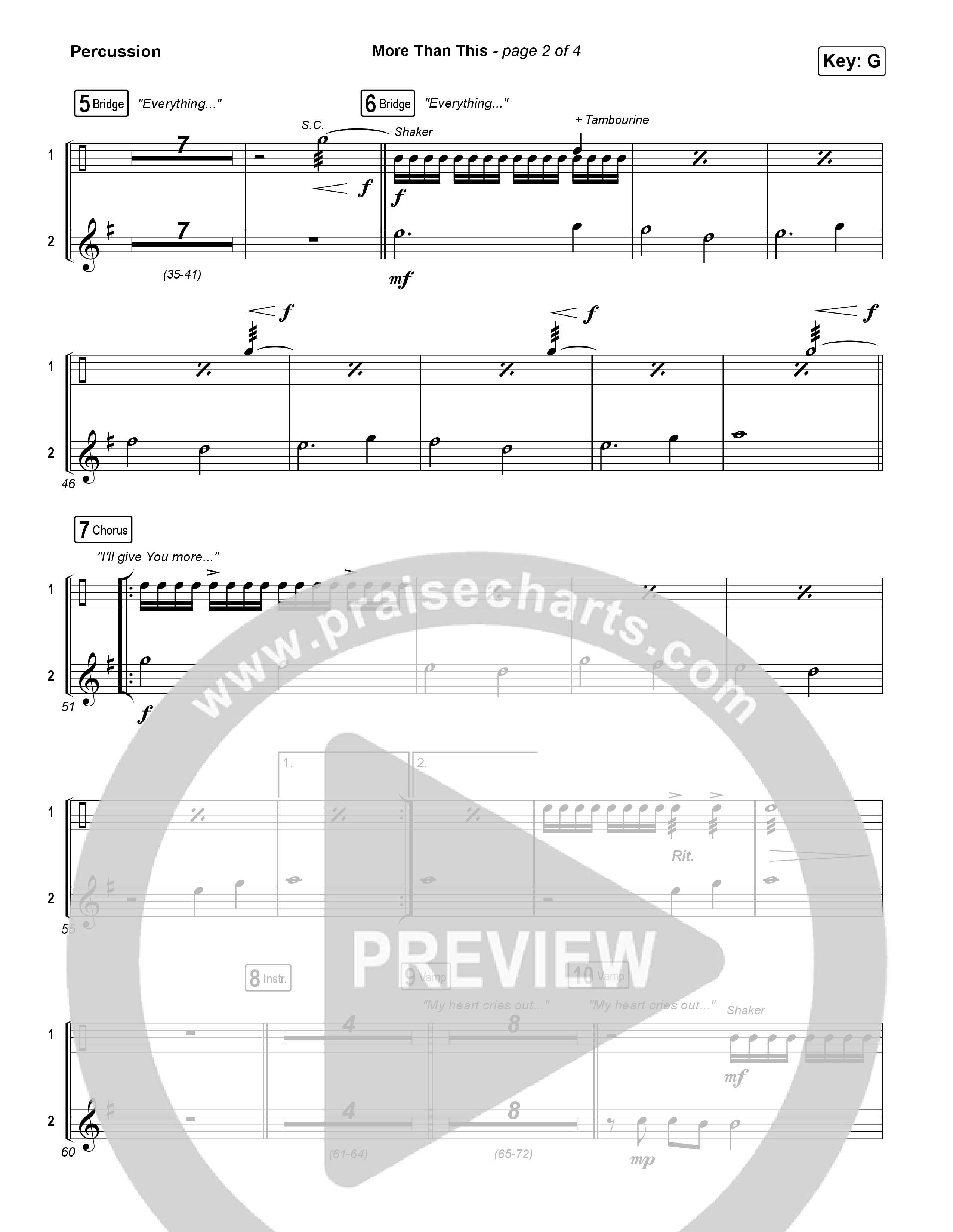 More Than This Percussion (CeCe Winans / Todd Dulaney)