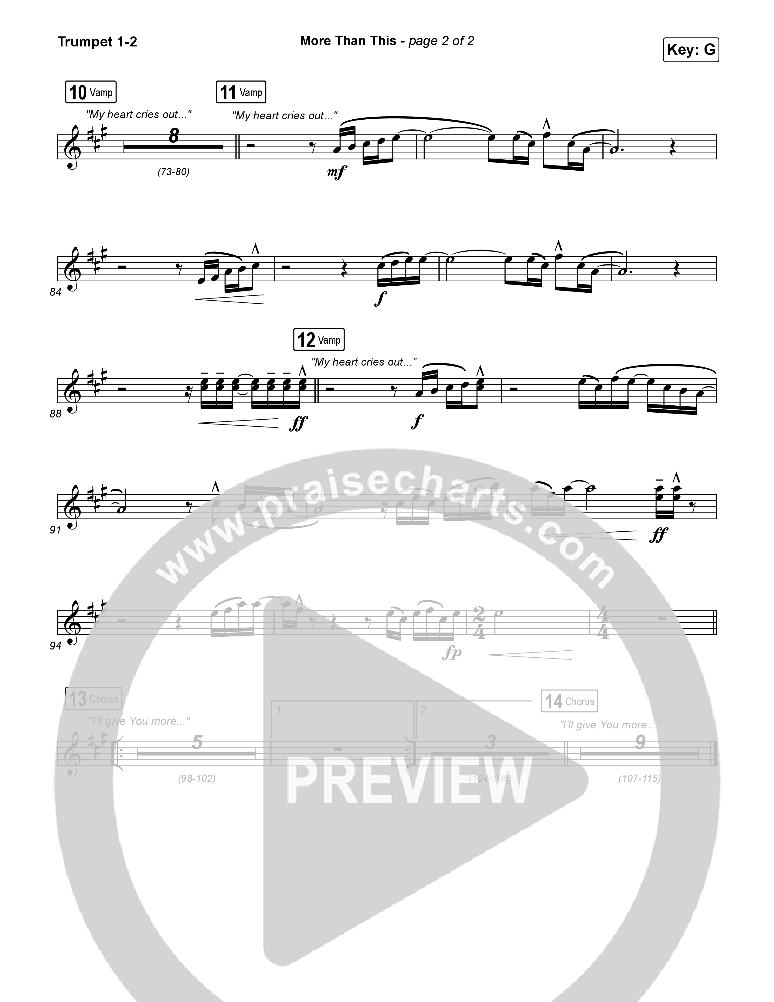 More Than This Trumpet 1,2 (CeCe Winans / Todd Dulaney)