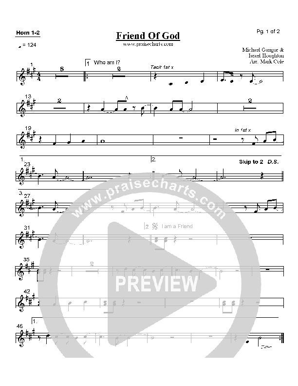 Friend Of God French Horn 1/2 (Lakewood Church)