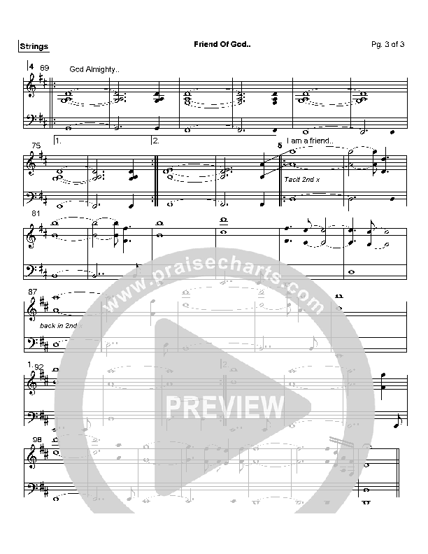 Friend Of God Strings (Lakewood Church)