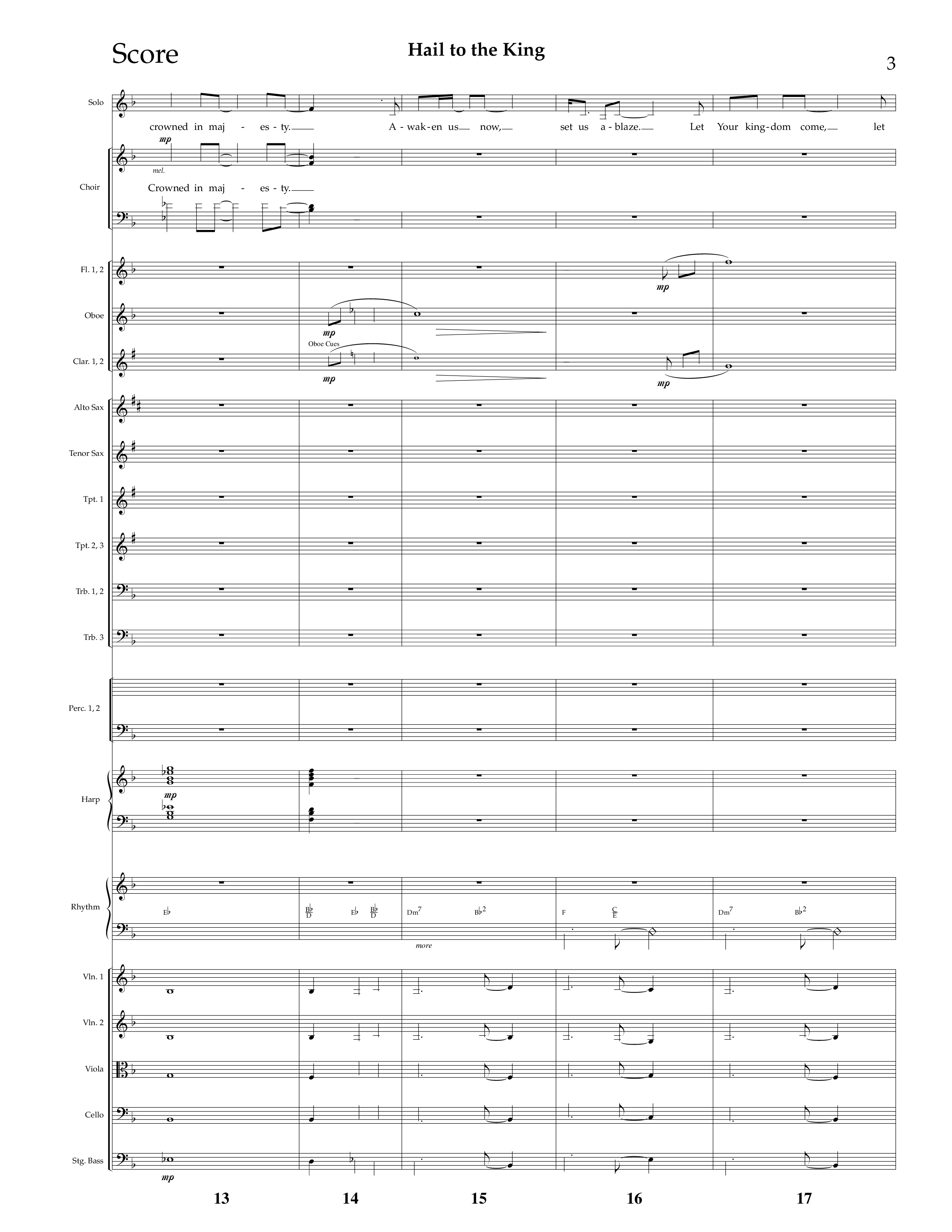Hail To The King (Choral Anthem SATB) Conductor's Score (Lifeway Choral / Arr. J. Daniel Smith)