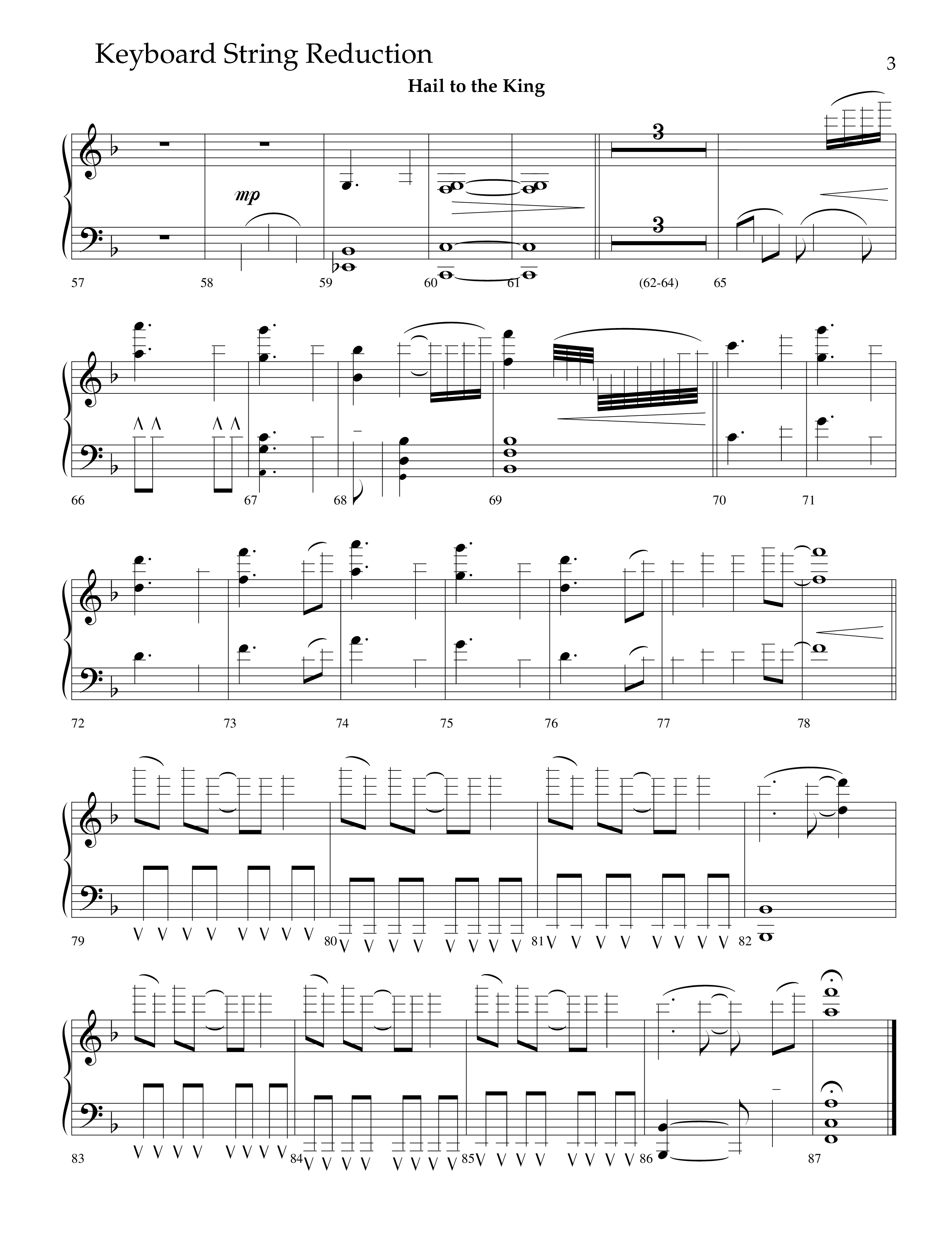 Hail To The King (Choral Anthem SATB) String Reduction (Lifeway Choral / Arr. J. Daniel Smith)