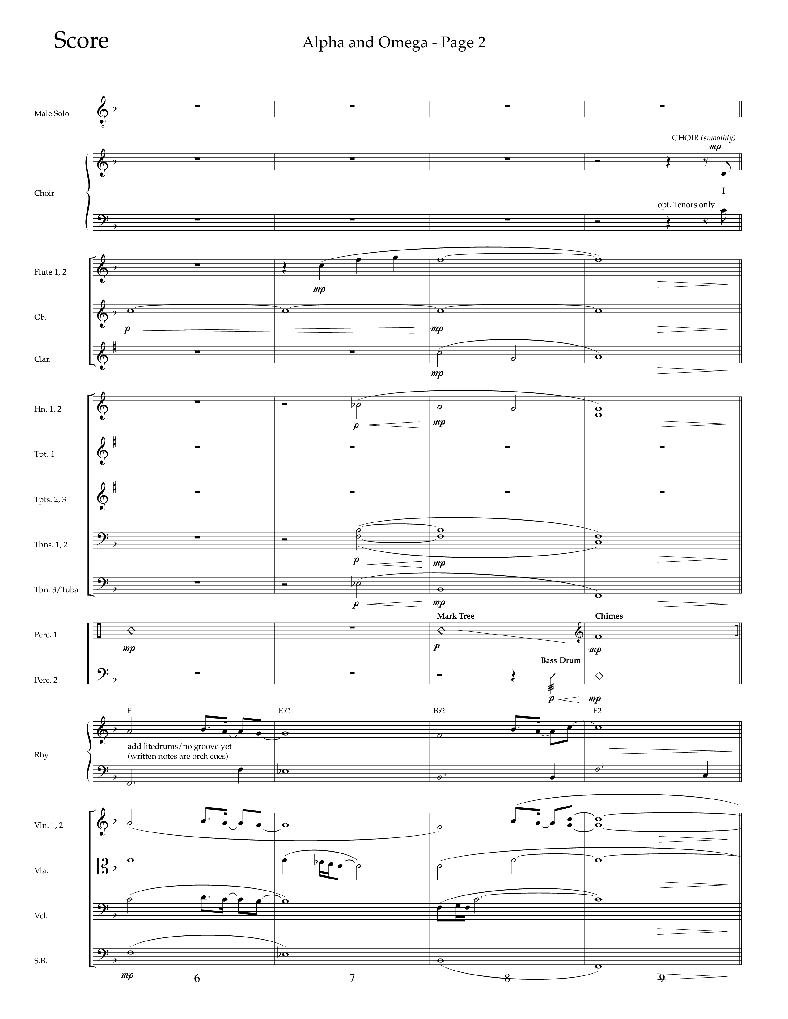 Alpha And Omega (Choral Anthem SATB) Orchestration (Lifeway Choral / Arr. Cliff Duren)