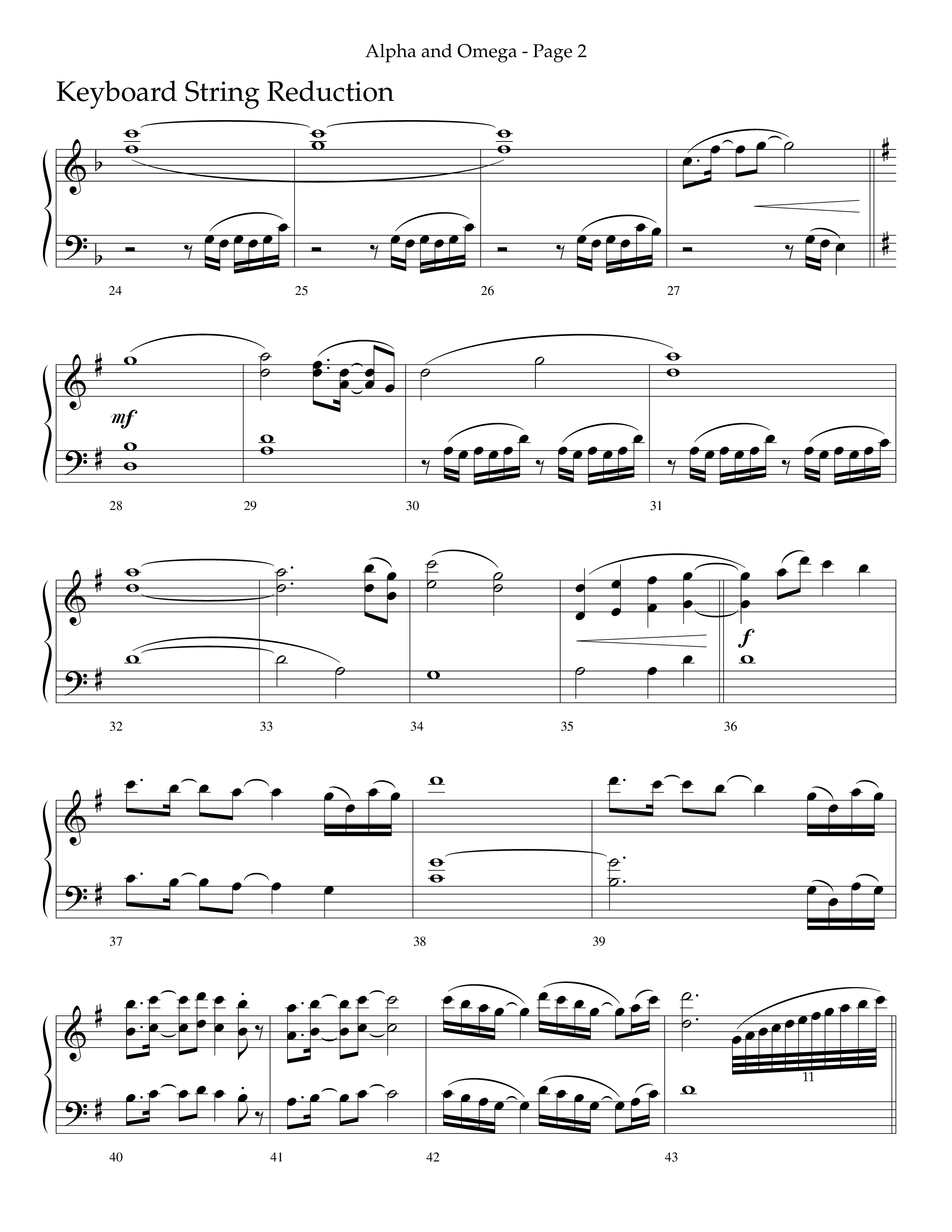 Alpha And Omega (Choral Anthem SATB) String Reduction (Lifeway Choral / Arr. Cliff Duren)