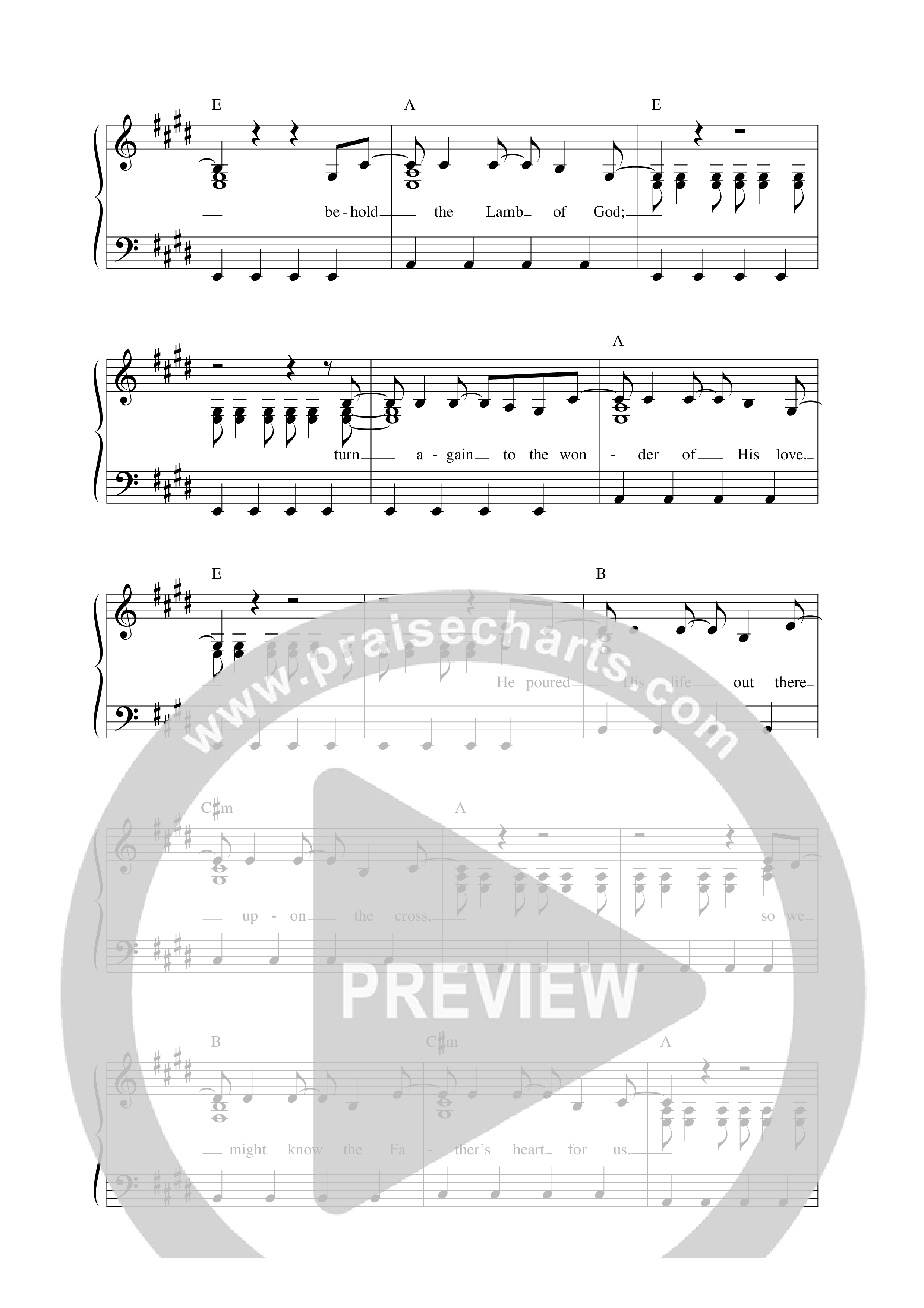 Christ In All Things Lead Sheet Melody (Vineyard Worship)