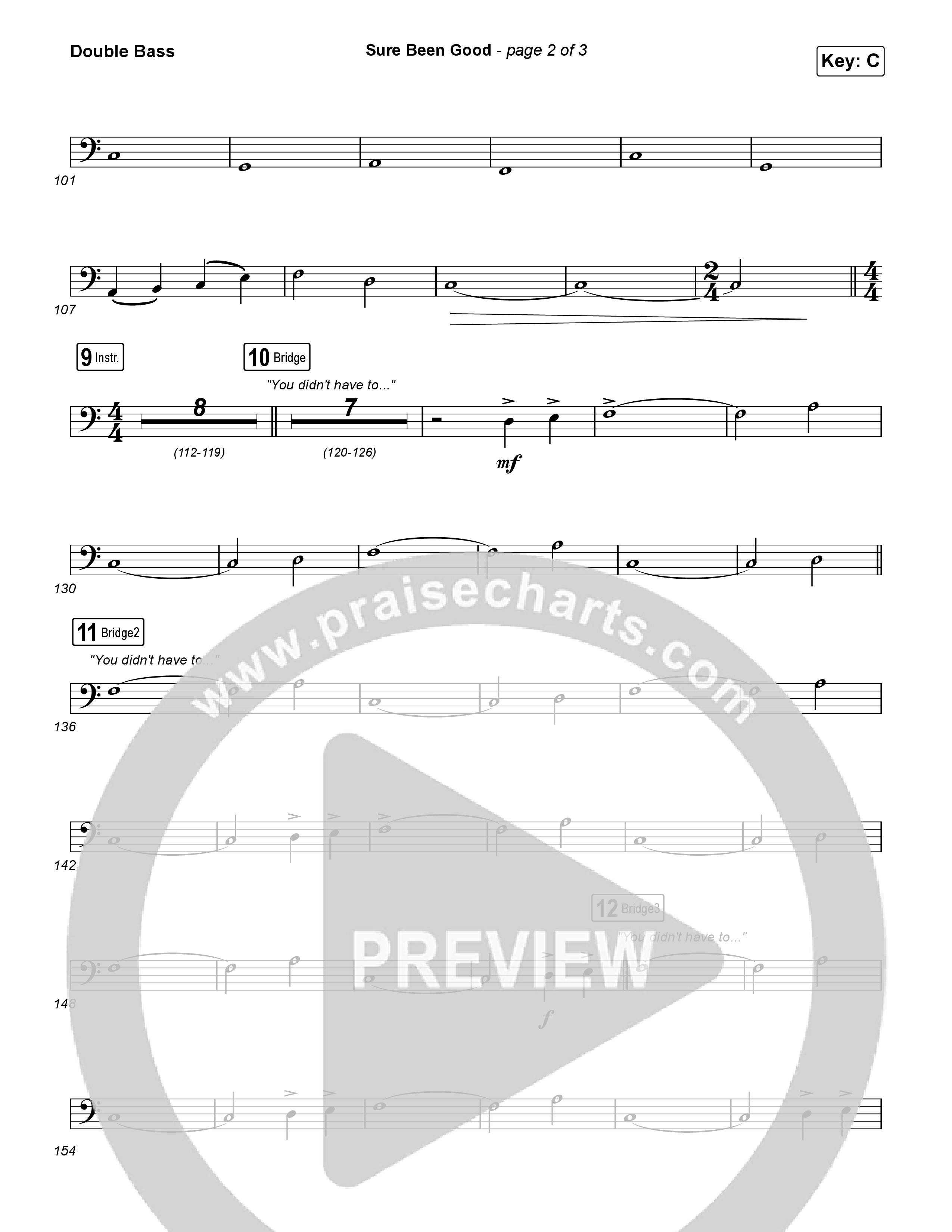 Sure Been Good String Bass (Elevation Worship / Tiffany Hudson)