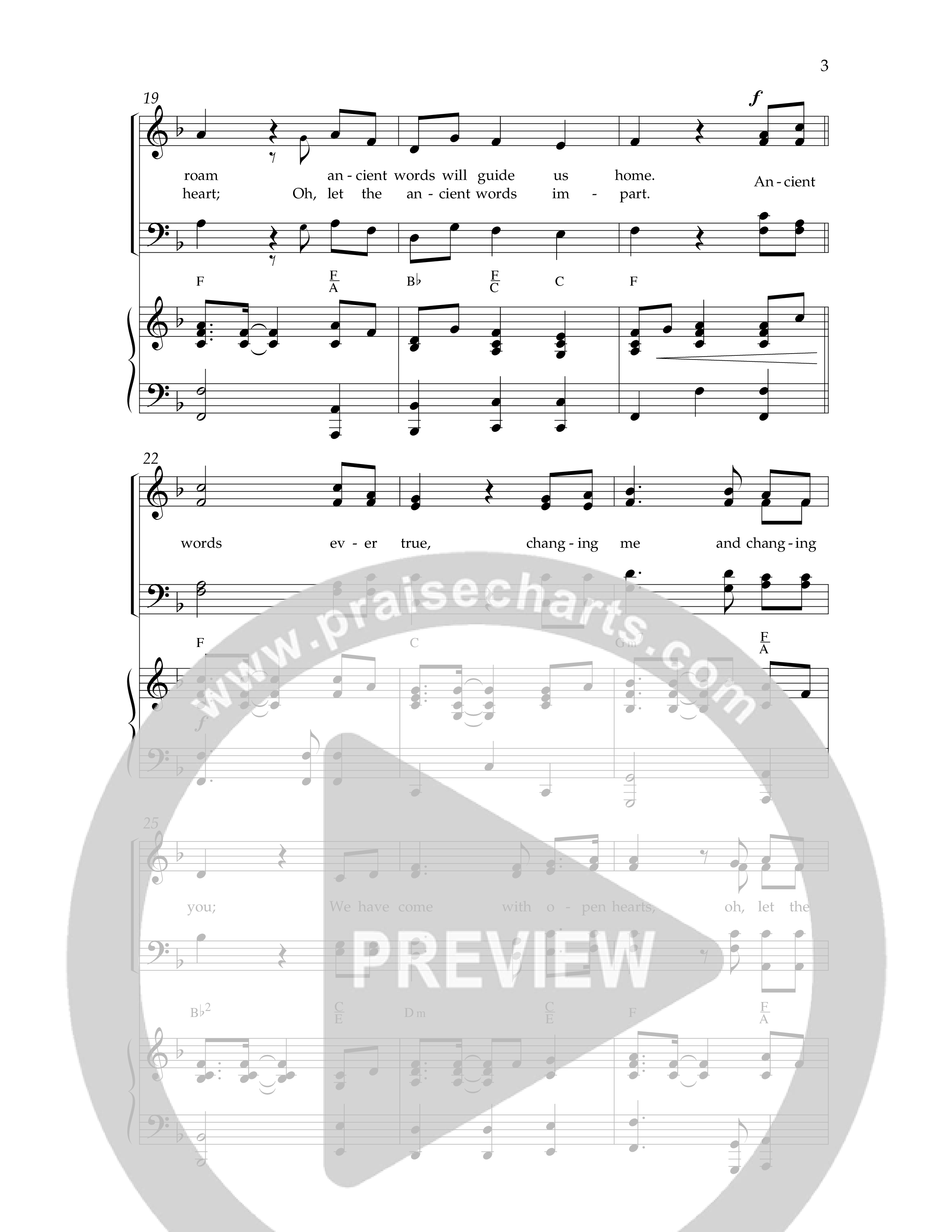 Ancient Words (with Standing On The Promises) (Choral Anthem SATB) Anthem (SATB/Piano) (Lifeway Choral / Arr. Dennis Allen)